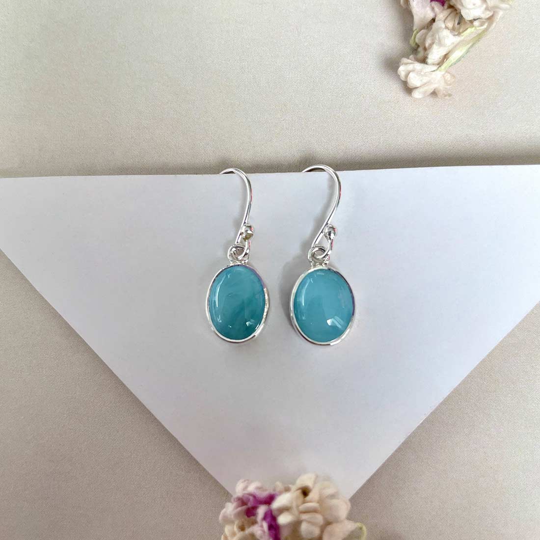 Larimar Earring-(LAR-E-2163.)