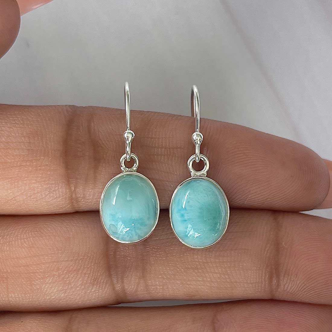 Larimar Earring-(LAR-E-2182.)