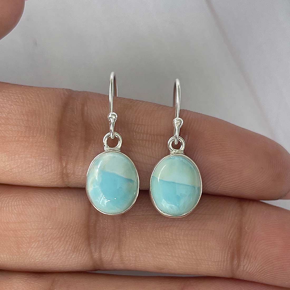Larimar Earring-(LAR-E-2183.)