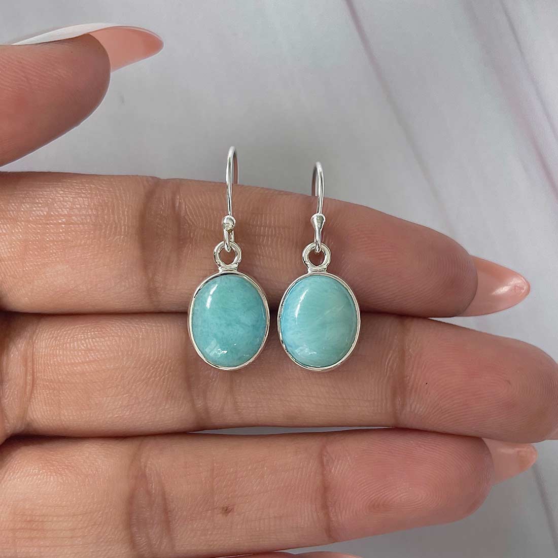 Larimar Earring-(LAR-E-2200.)