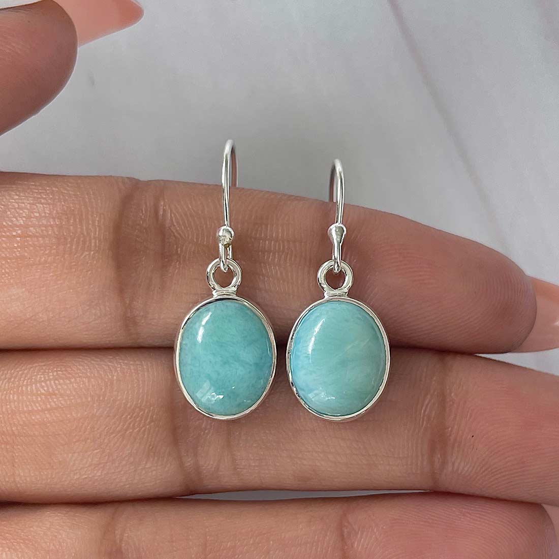 Larimar Earring-(LAR-E-2200.)