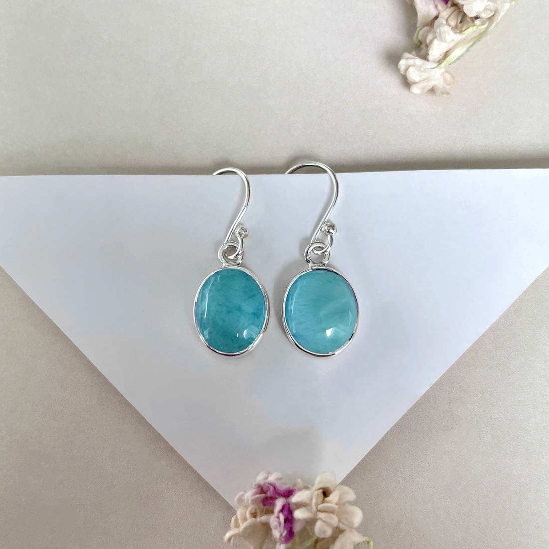 Larimar Earring-(LAR-E-2200.)