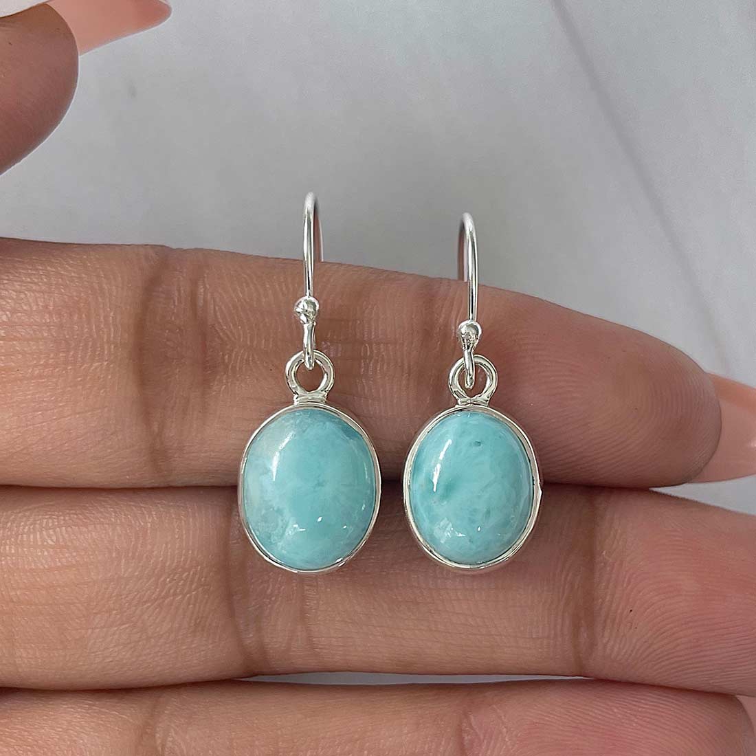 Larimar Earring-(LAR-E-2201.)