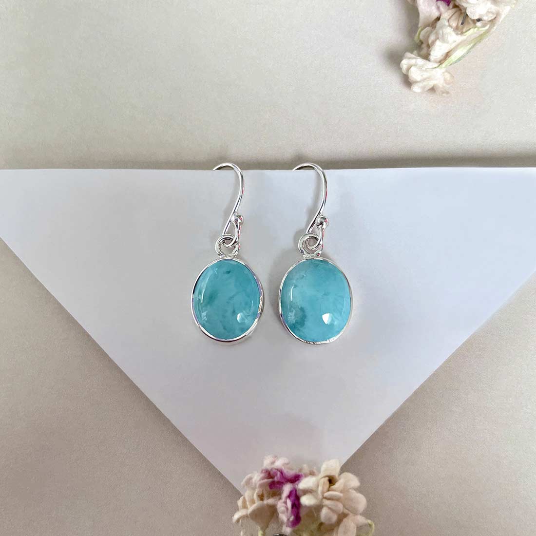 Larimar Earring-(LAR-E-2201.)