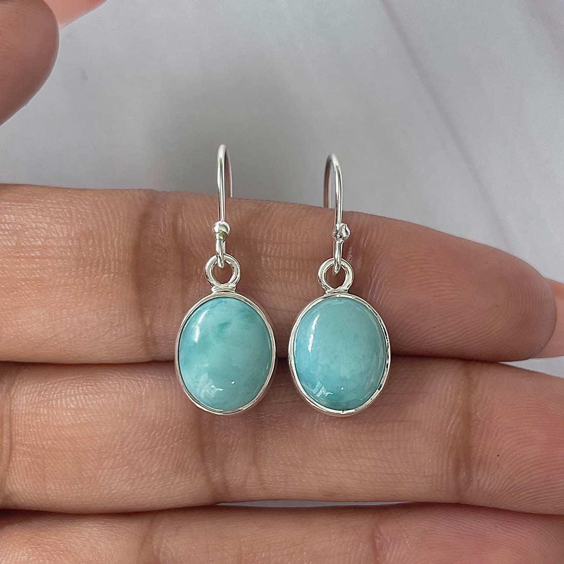 Larimar Earring-(LAR-E-2202.)