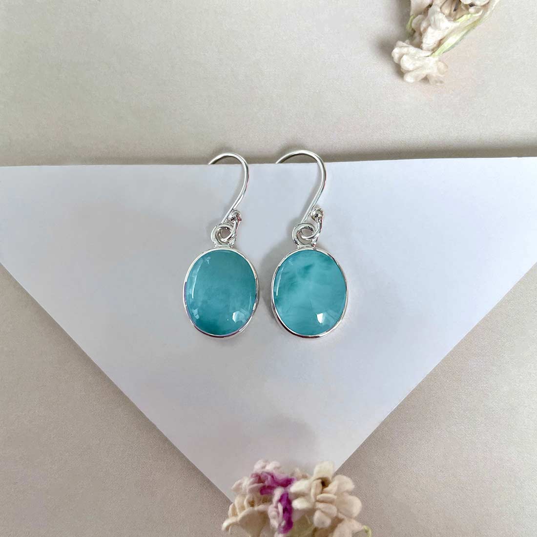 Larimar Earring-(LAR-E-2202.)