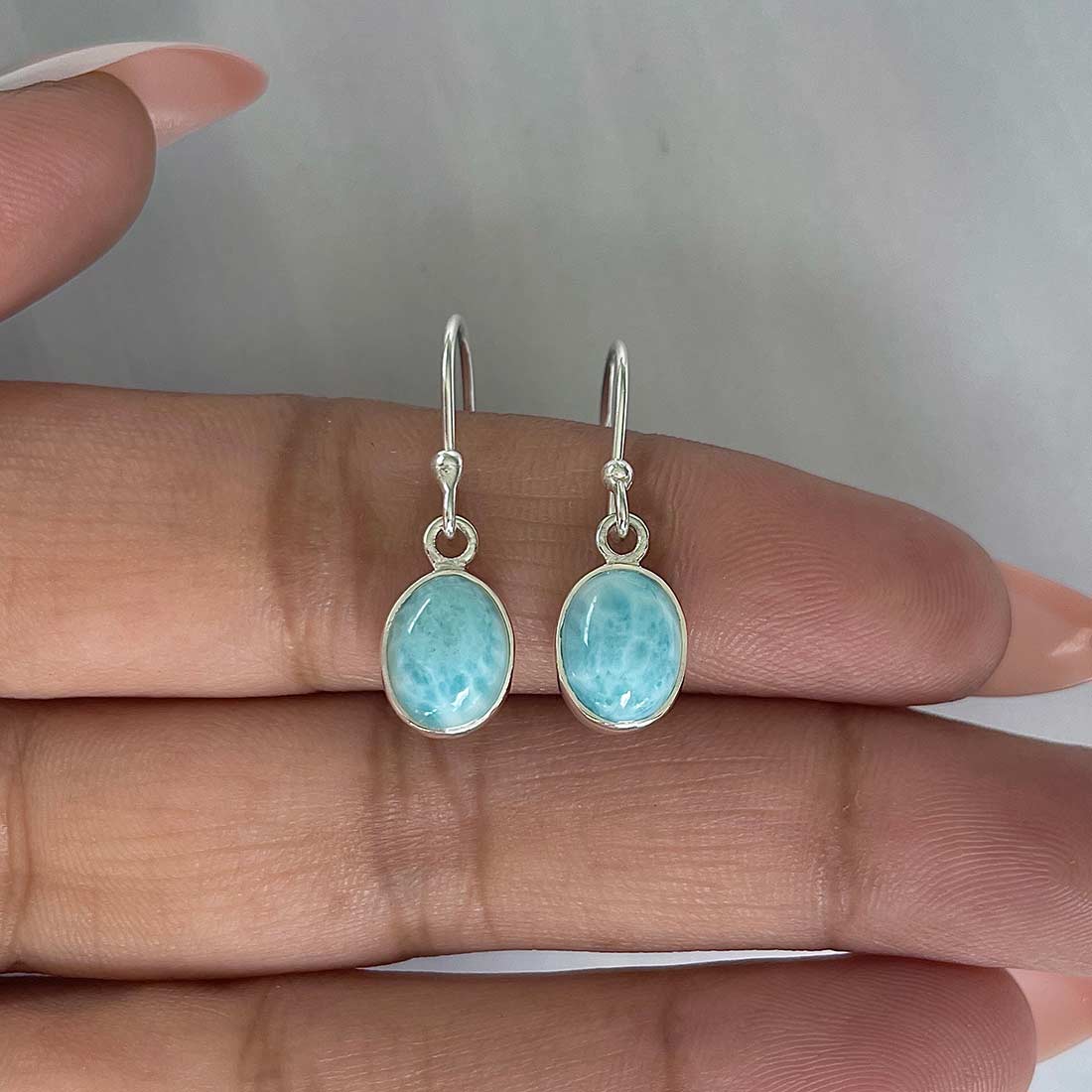 Larimar Earring-(LAR-E-2204.)