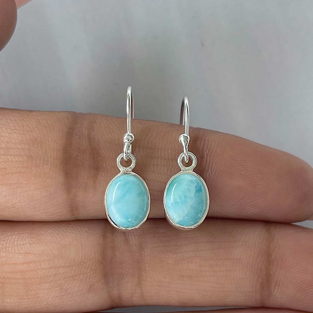 Larimar Earring-(LAR-E-2205.)