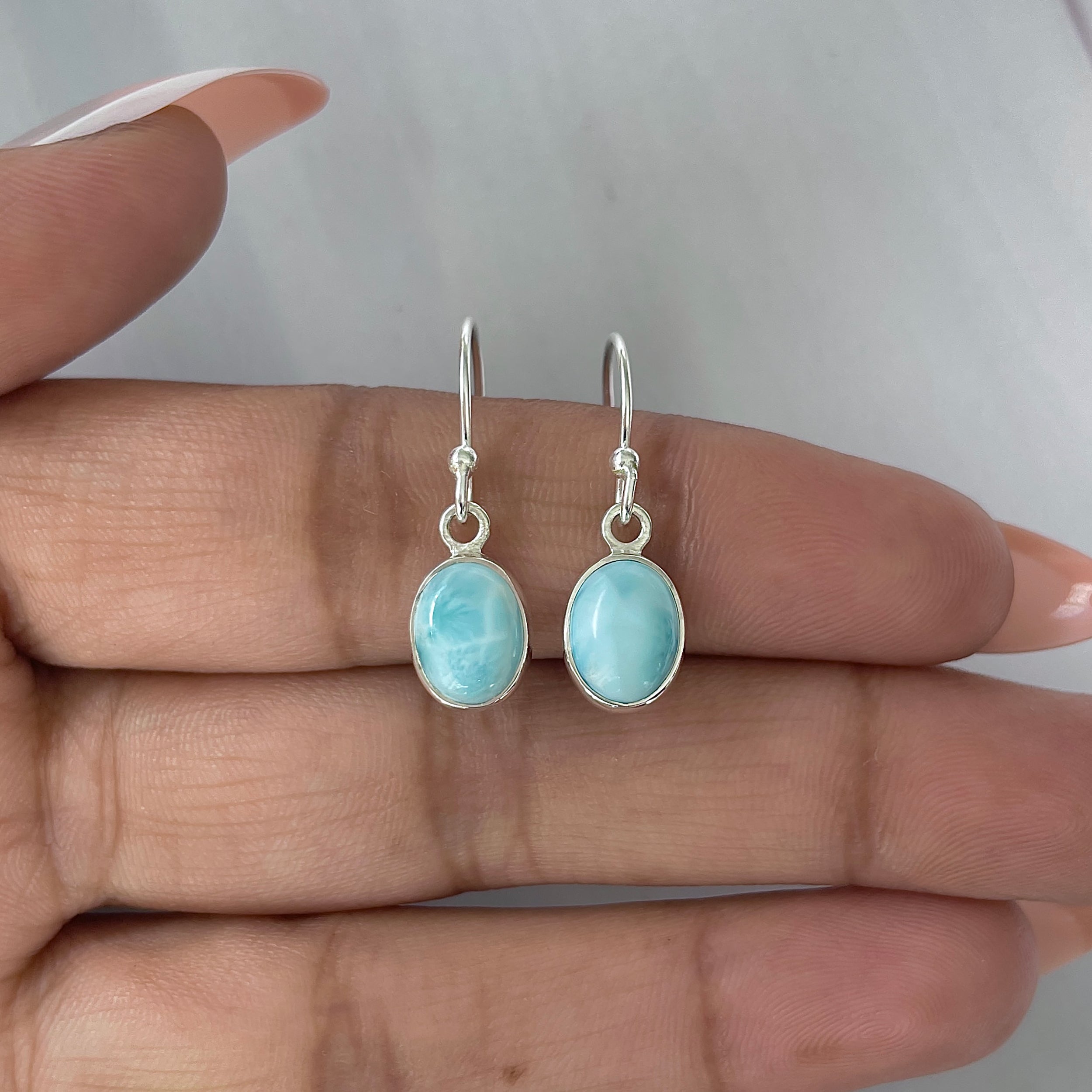 Larimar Earring-(LAR-E-2208.)