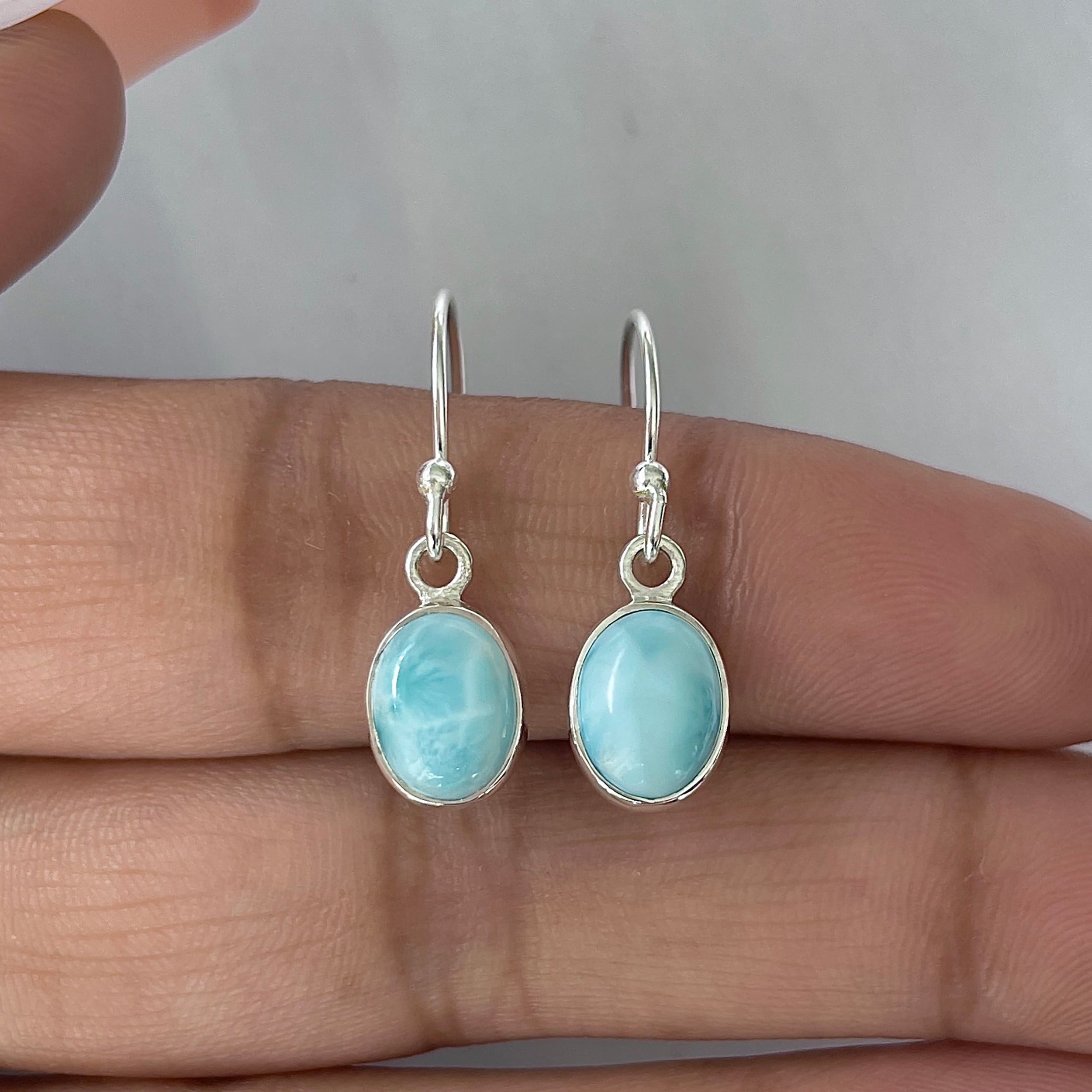 Larimar Earring-(LAR-E-2208.)
