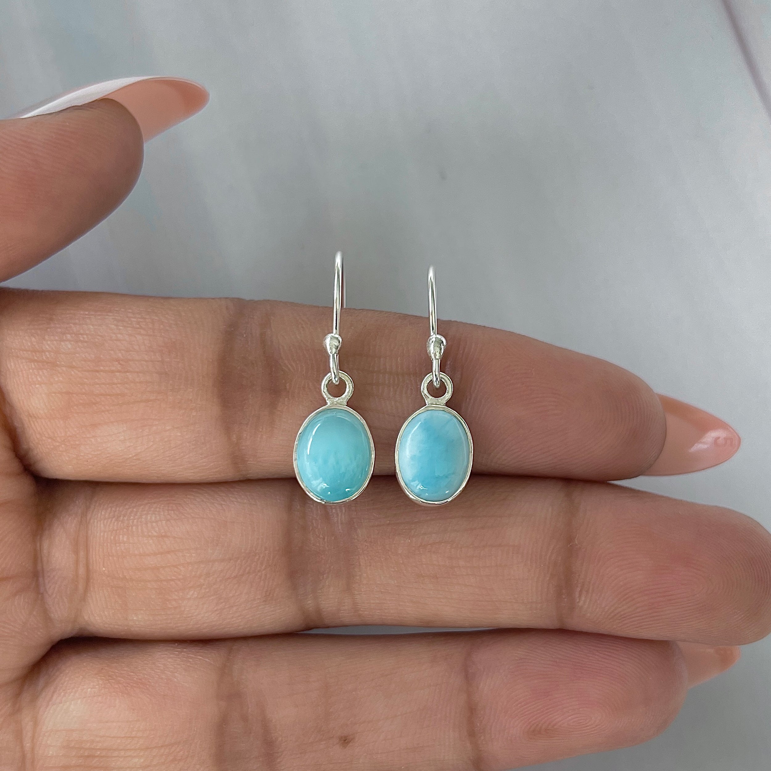 Larimar Earring-(LAR-E-2209.)