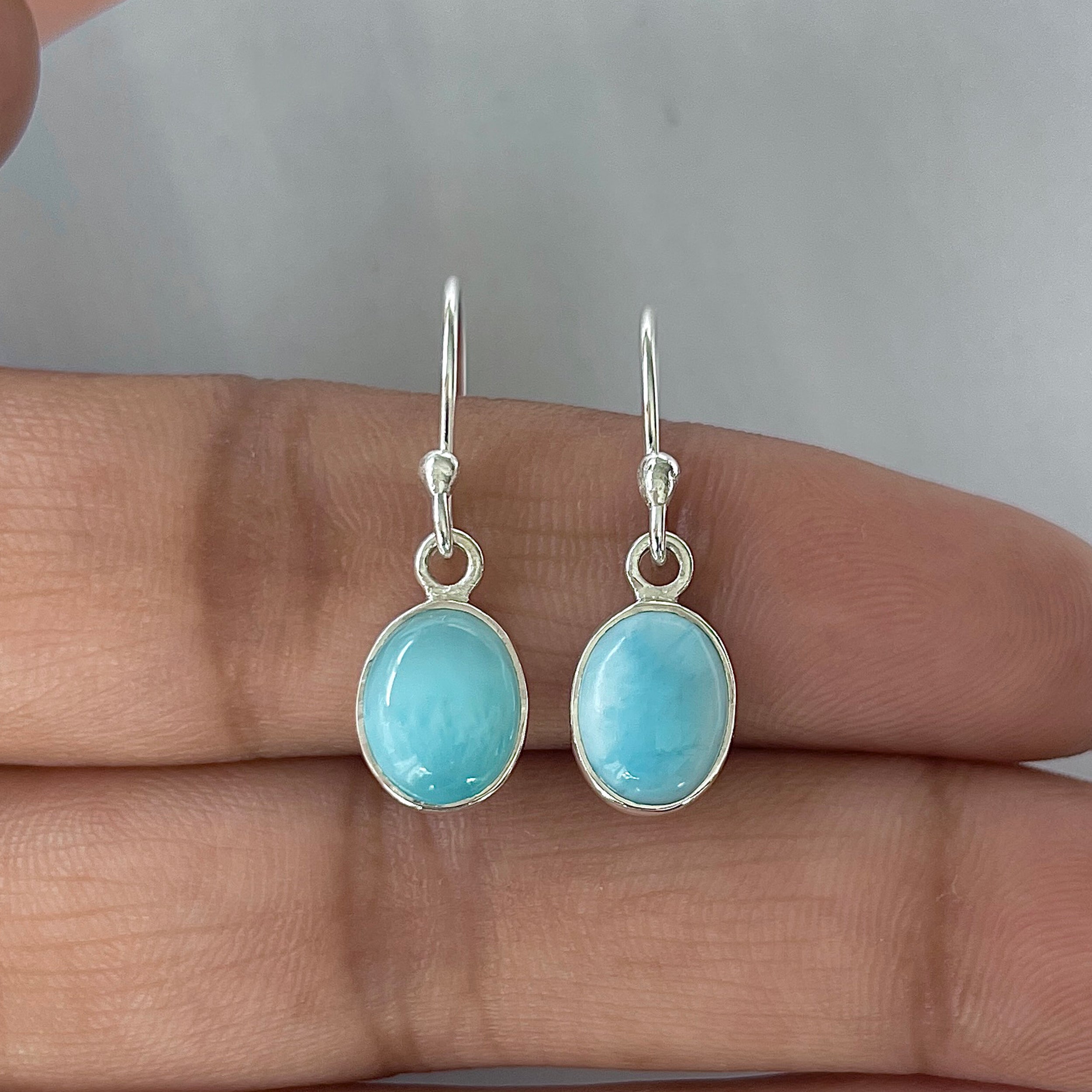 Larimar Earring-(LAR-E-2209.)
