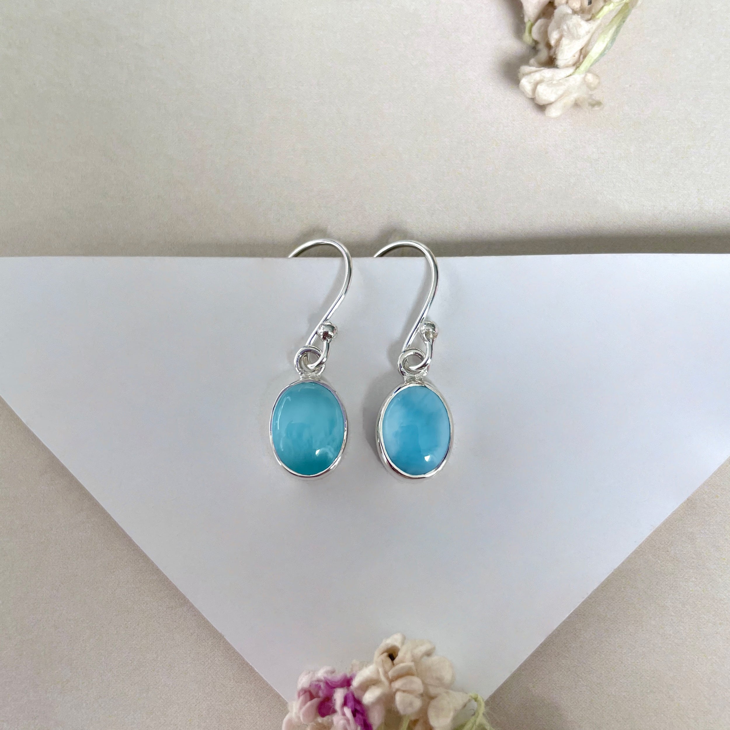 Larimar Earring-(LAR-E-2209.)