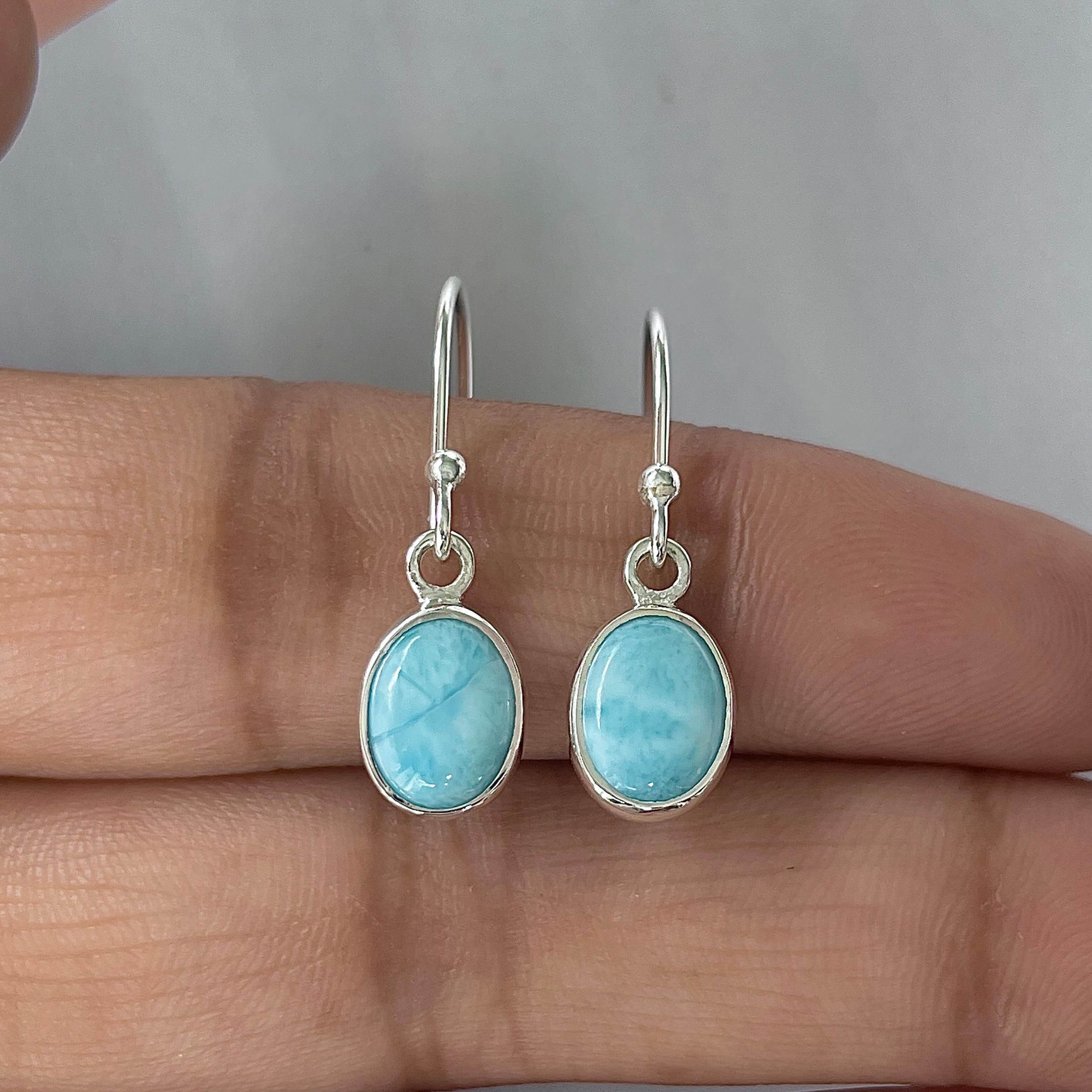 Larimar Earring-(LAR-E-2210.)
