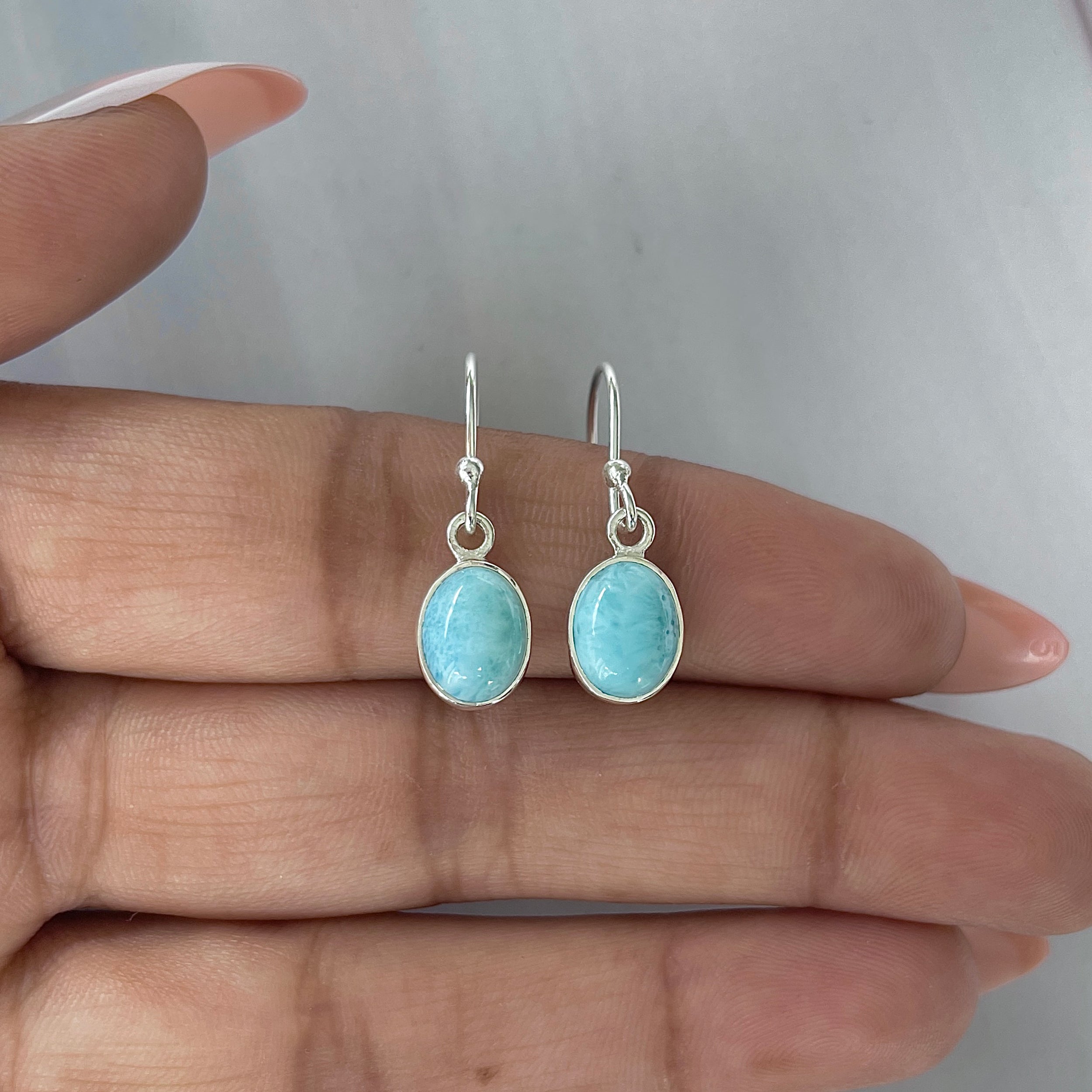 Larimar Earring-(LAR-E-2211.)