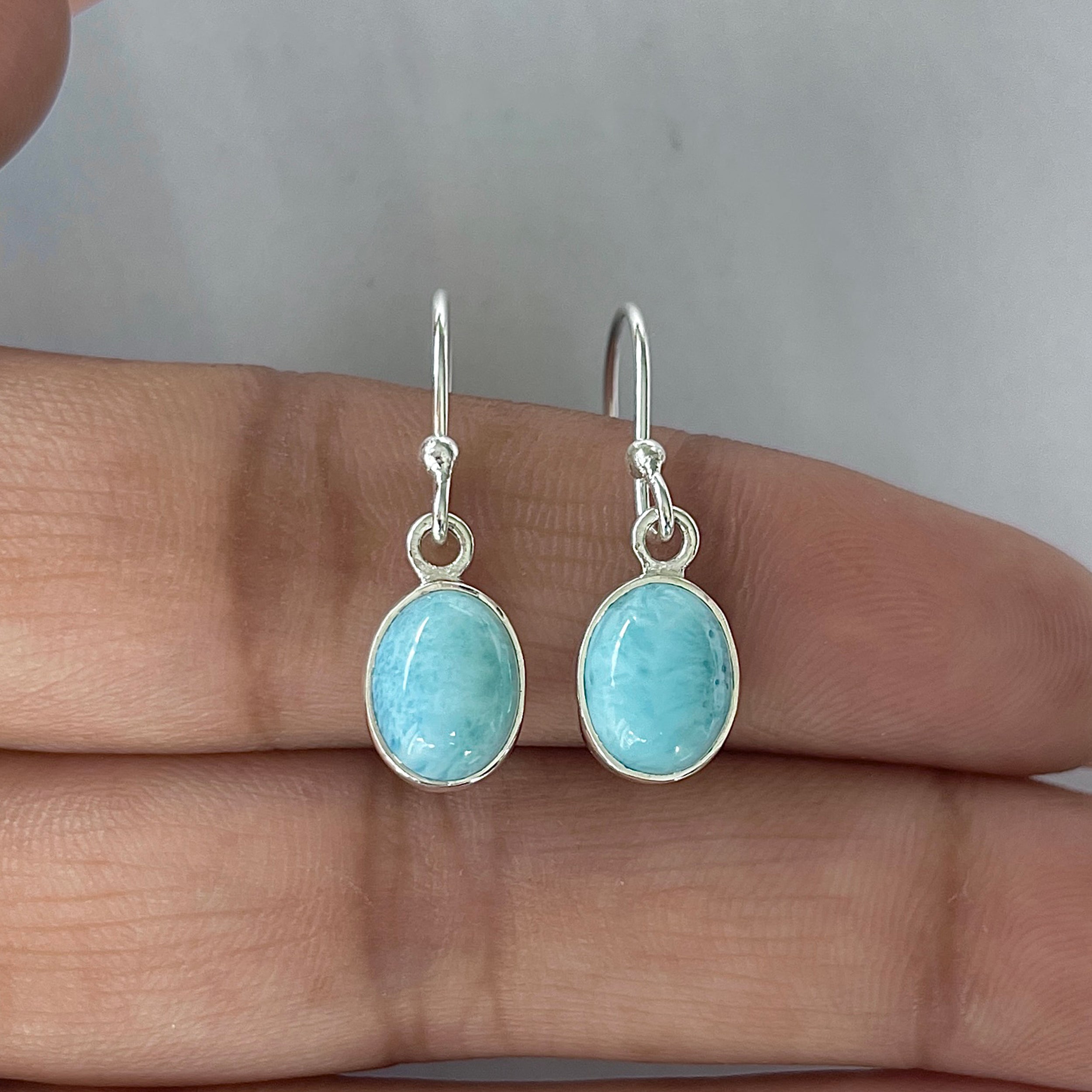 Larimar Earring-(LAR-E-2211.)