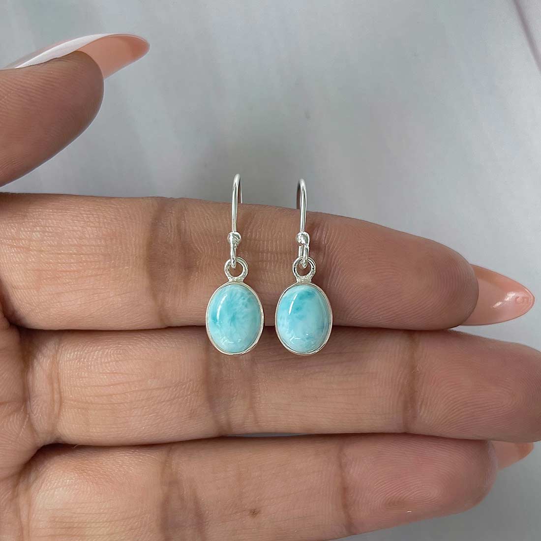 Larimar Earring-(LAR-E-2212.)