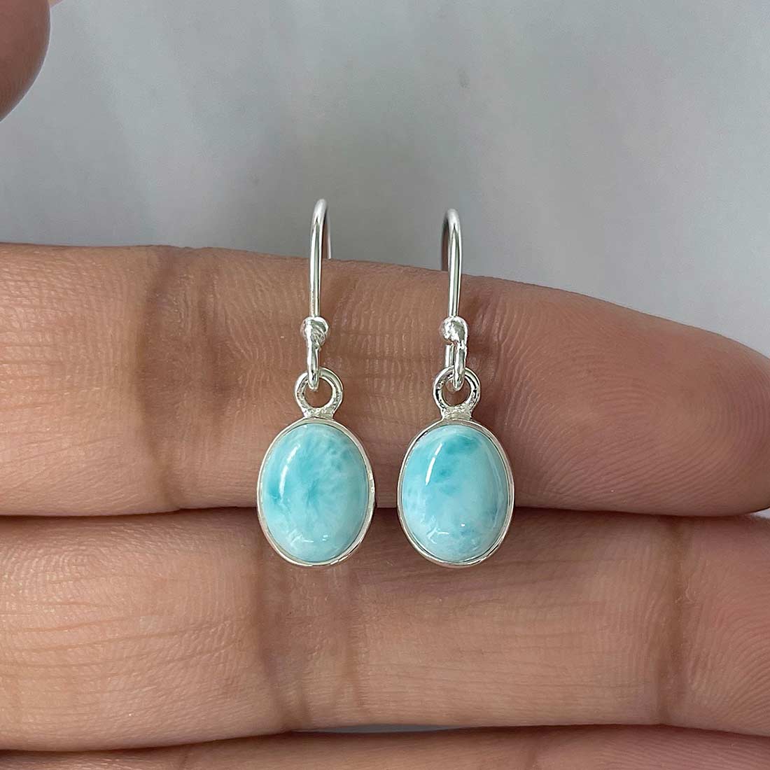 Larimar Earring-(LAR-E-2212.)