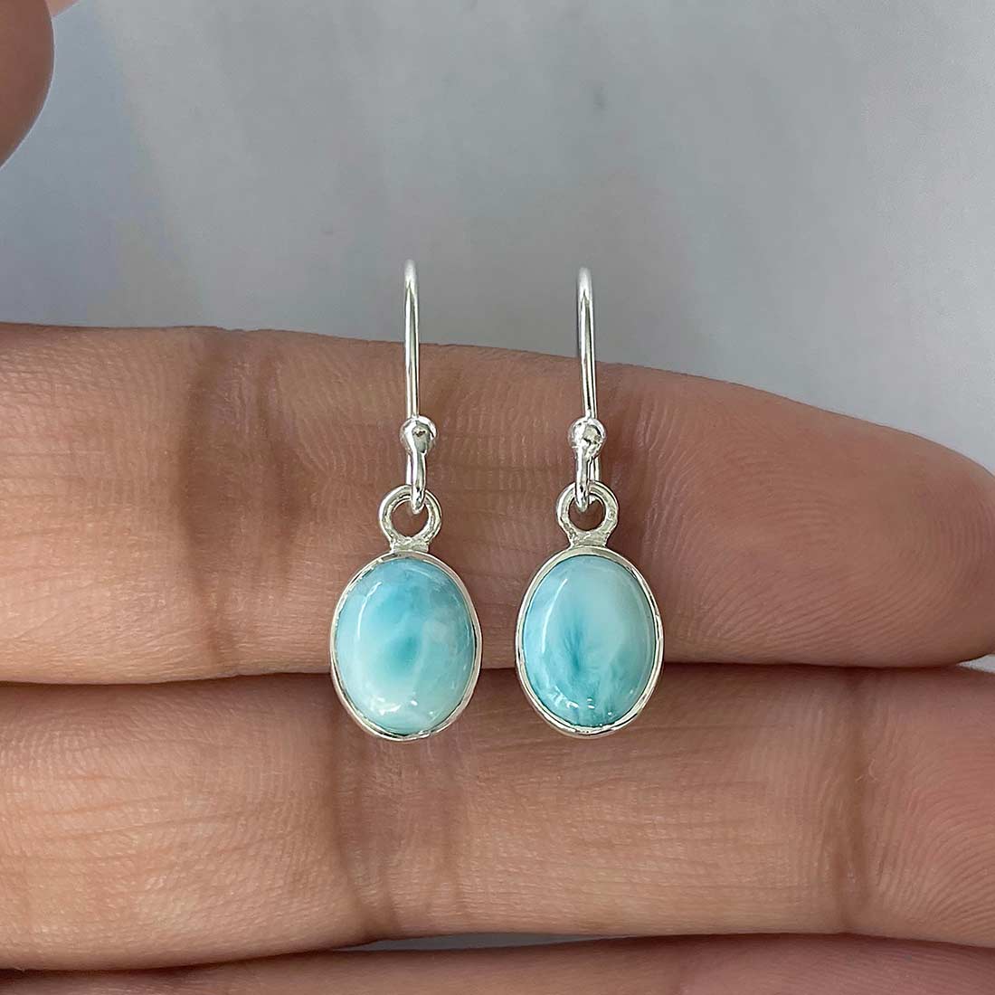 Larimar Earring-(LAR-E-2213.)