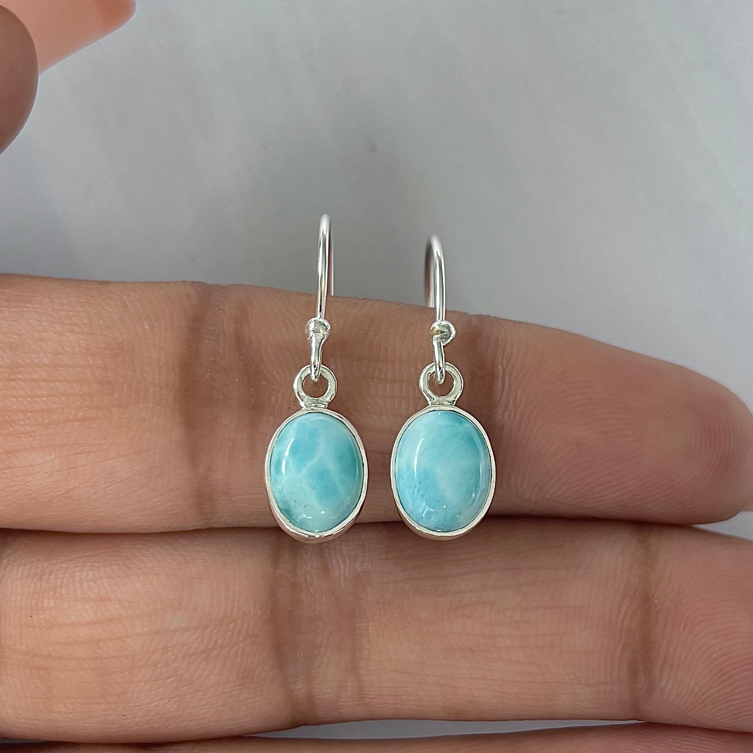Larimar Earring-(LAR-E-2215.)