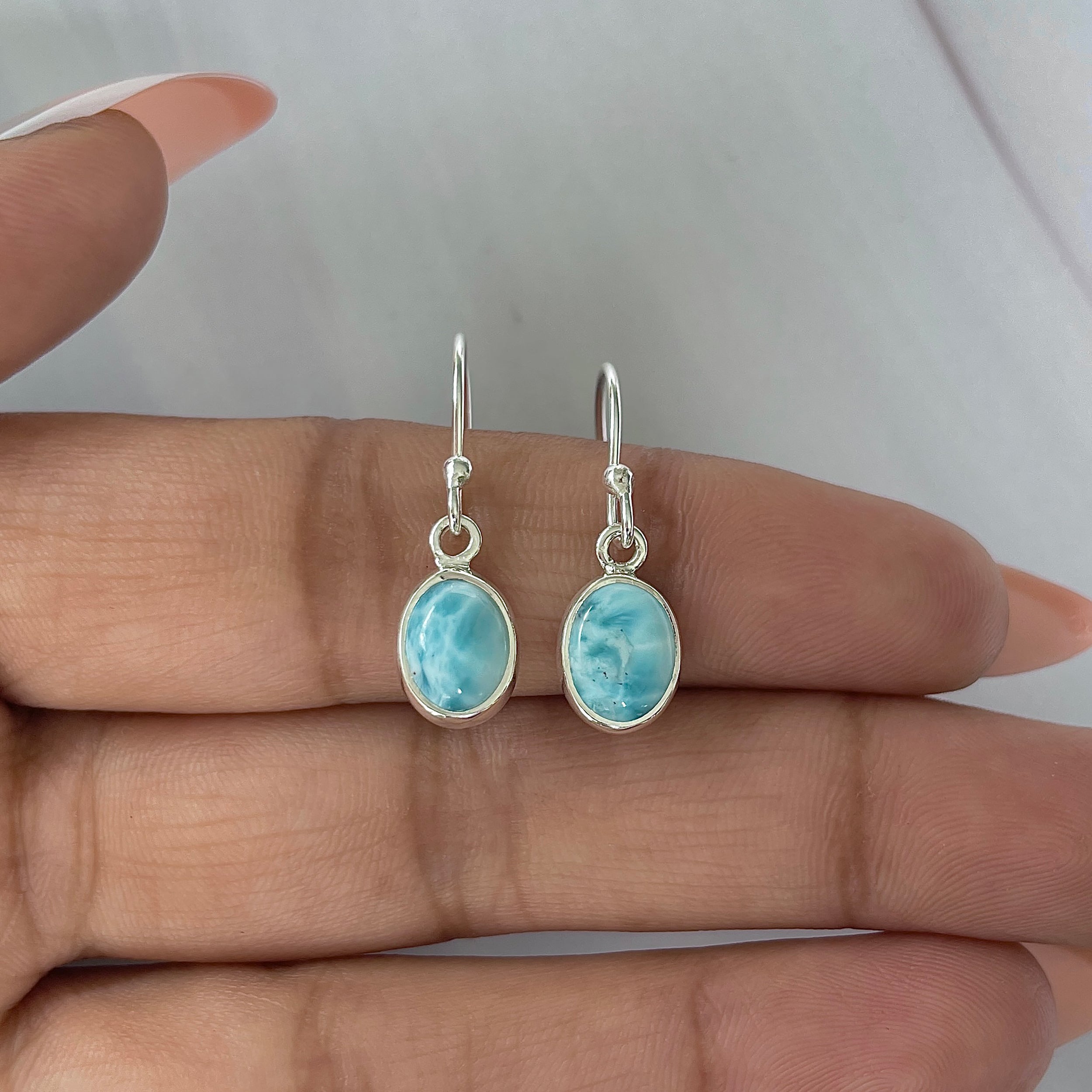 Larimar Earring-(LAR-E-2217.)