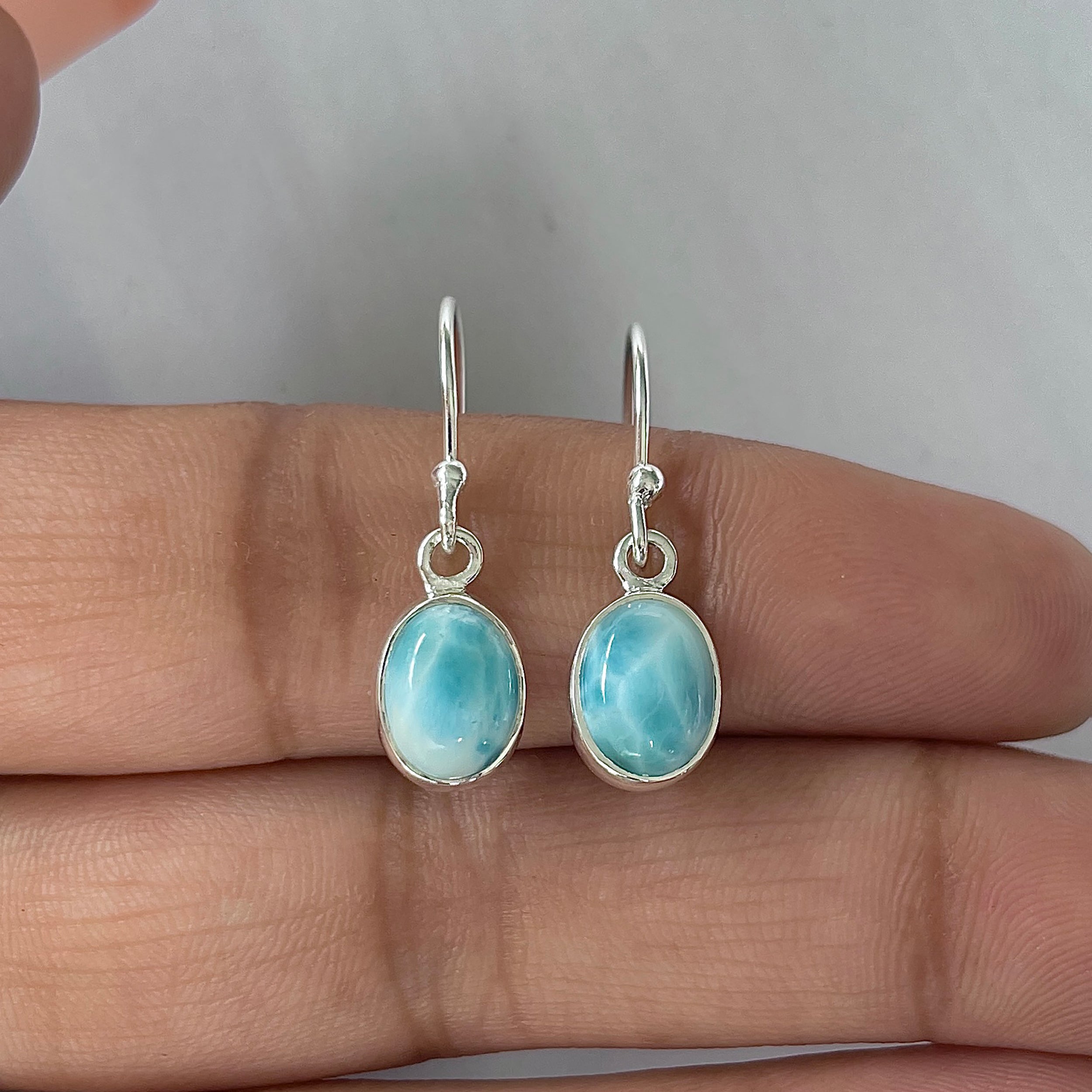 Larimar Earring-(LAR-E-2218.)