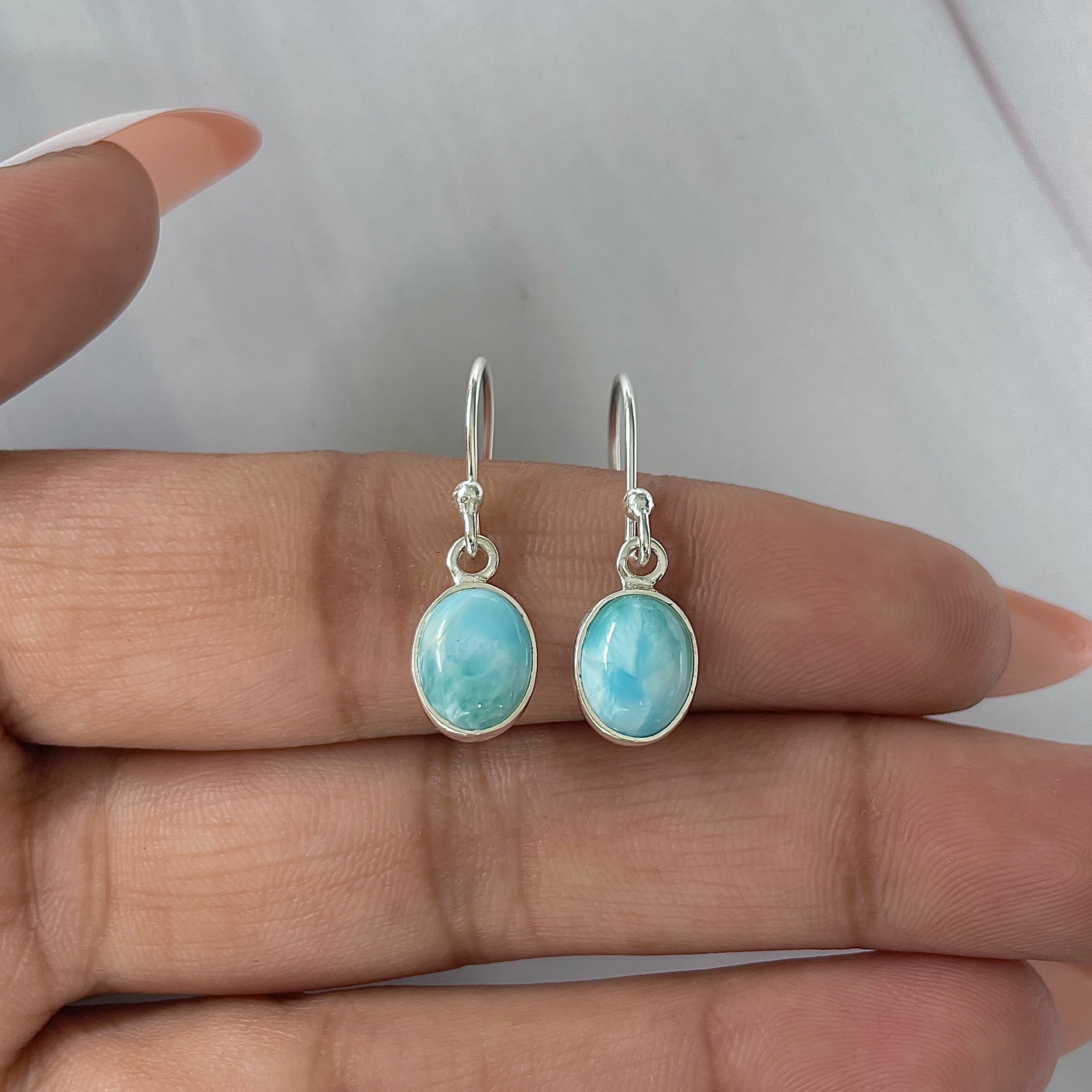 Larimar Earring-(LAR-E-2220.)