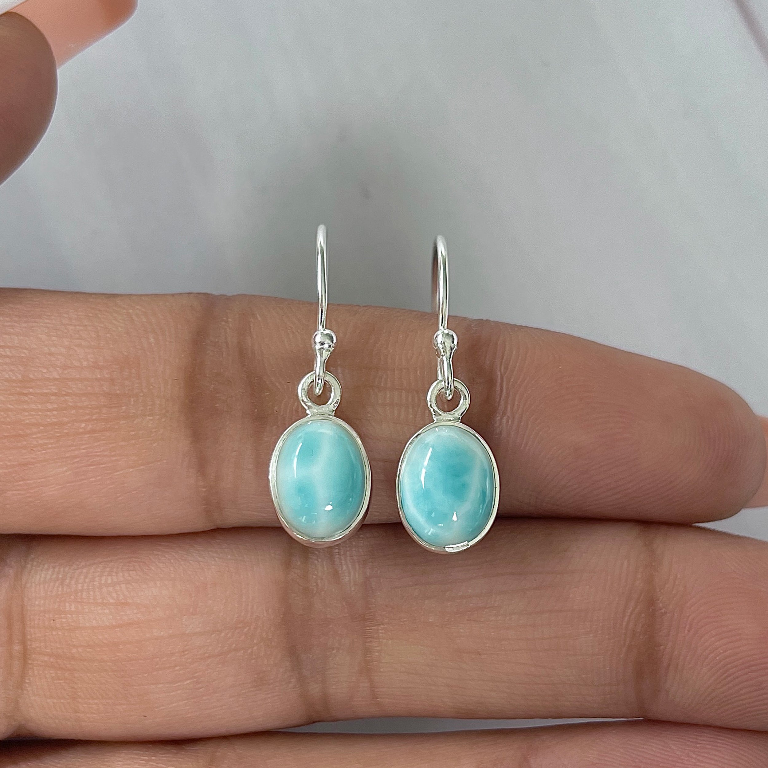 Larimar Earring-(LAR-E-2221.)