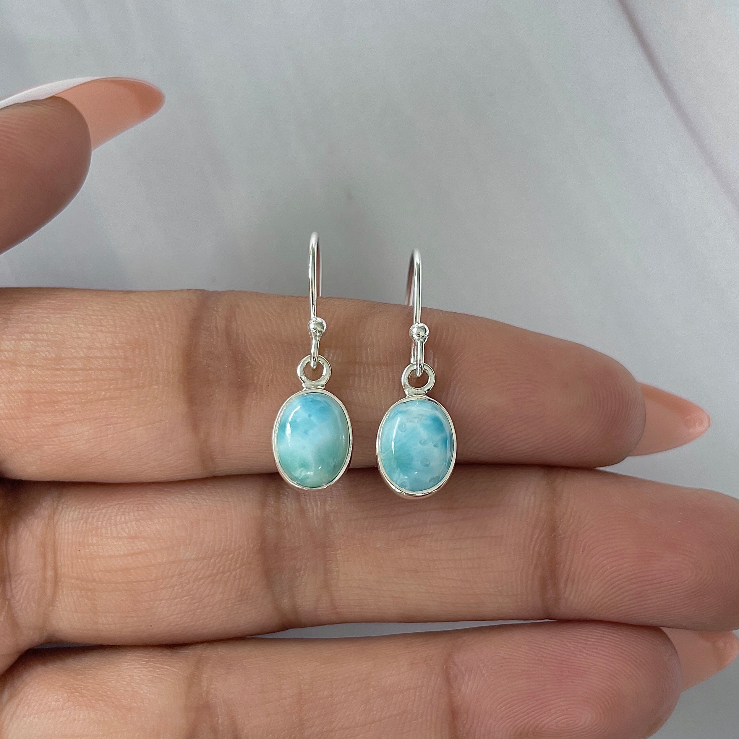 Larimar Earring-(LAR-E-2222.)