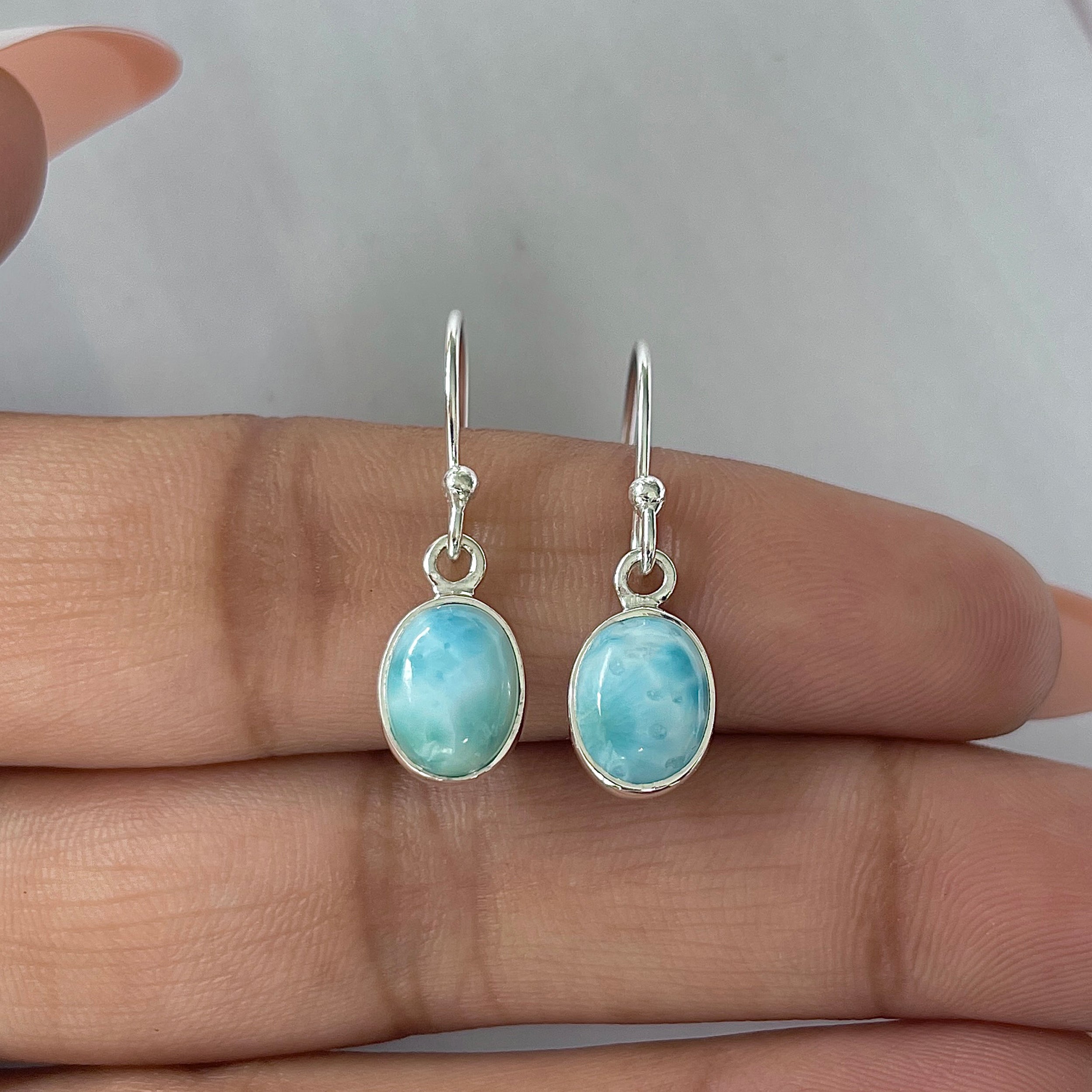 Larimar Earring-(LAR-E-2222.)