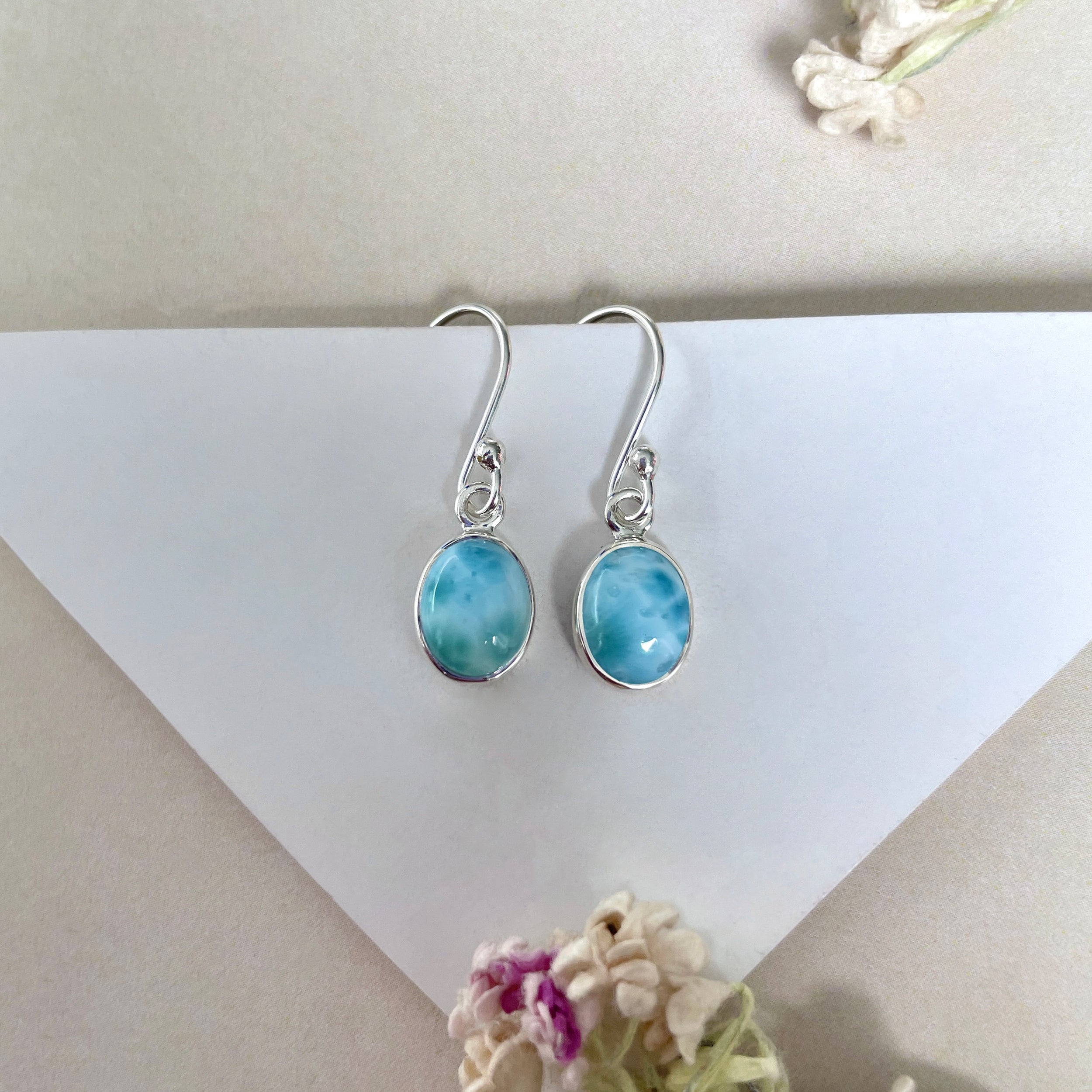 Larimar Earring-(LAR-E-2222.)