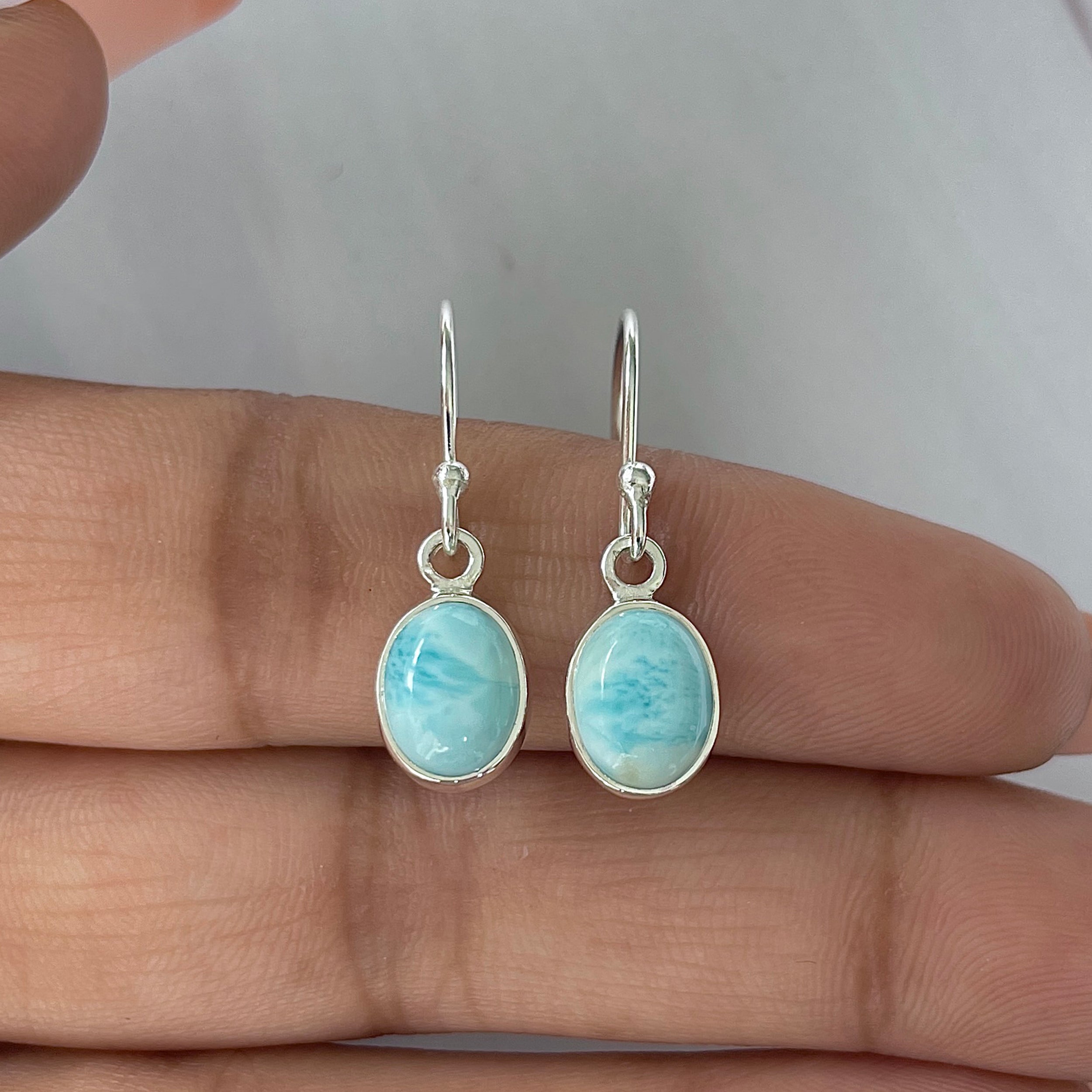 Larimar Earring-(LAR-E-2223.)