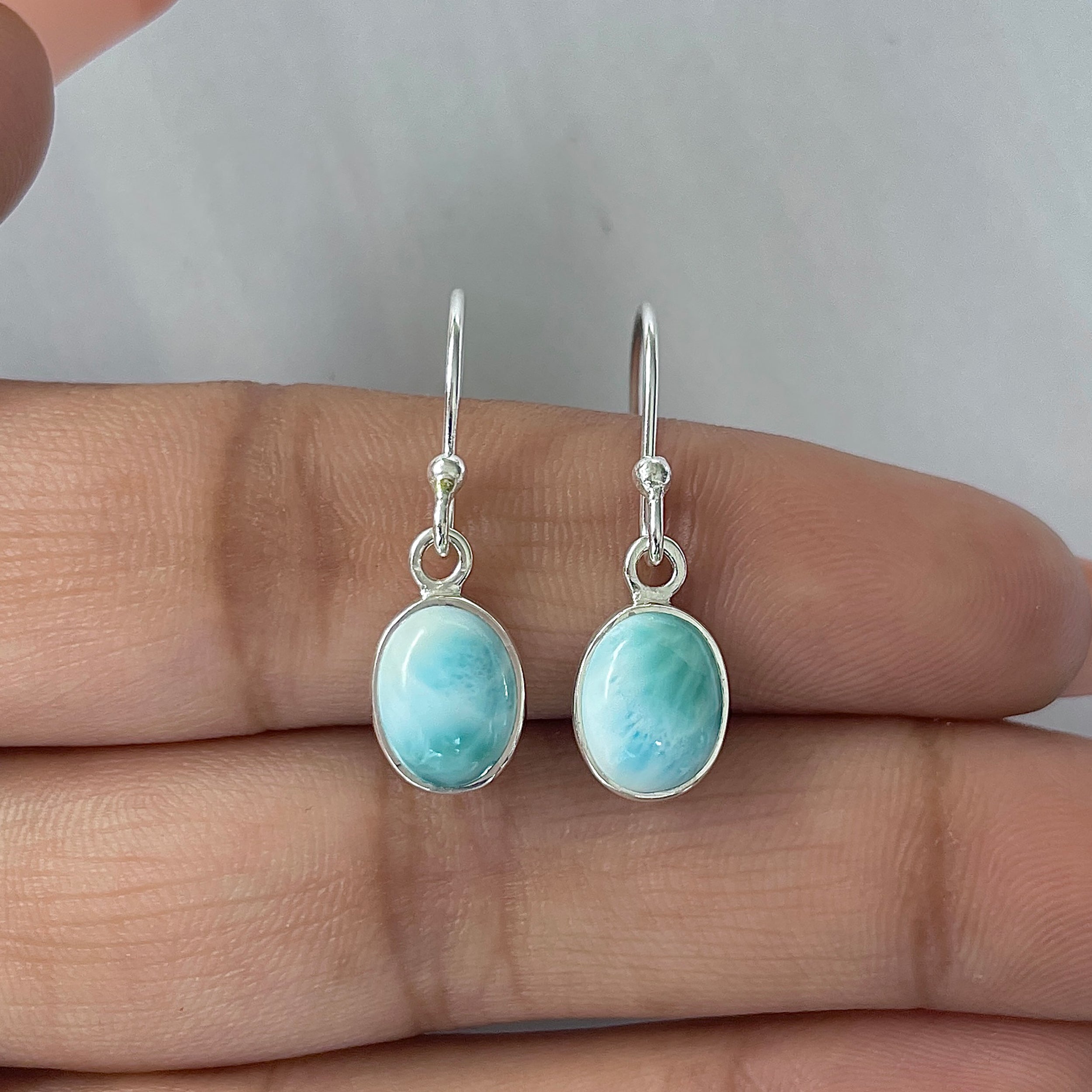 Larimar Earring-(LAR-E-2224.)