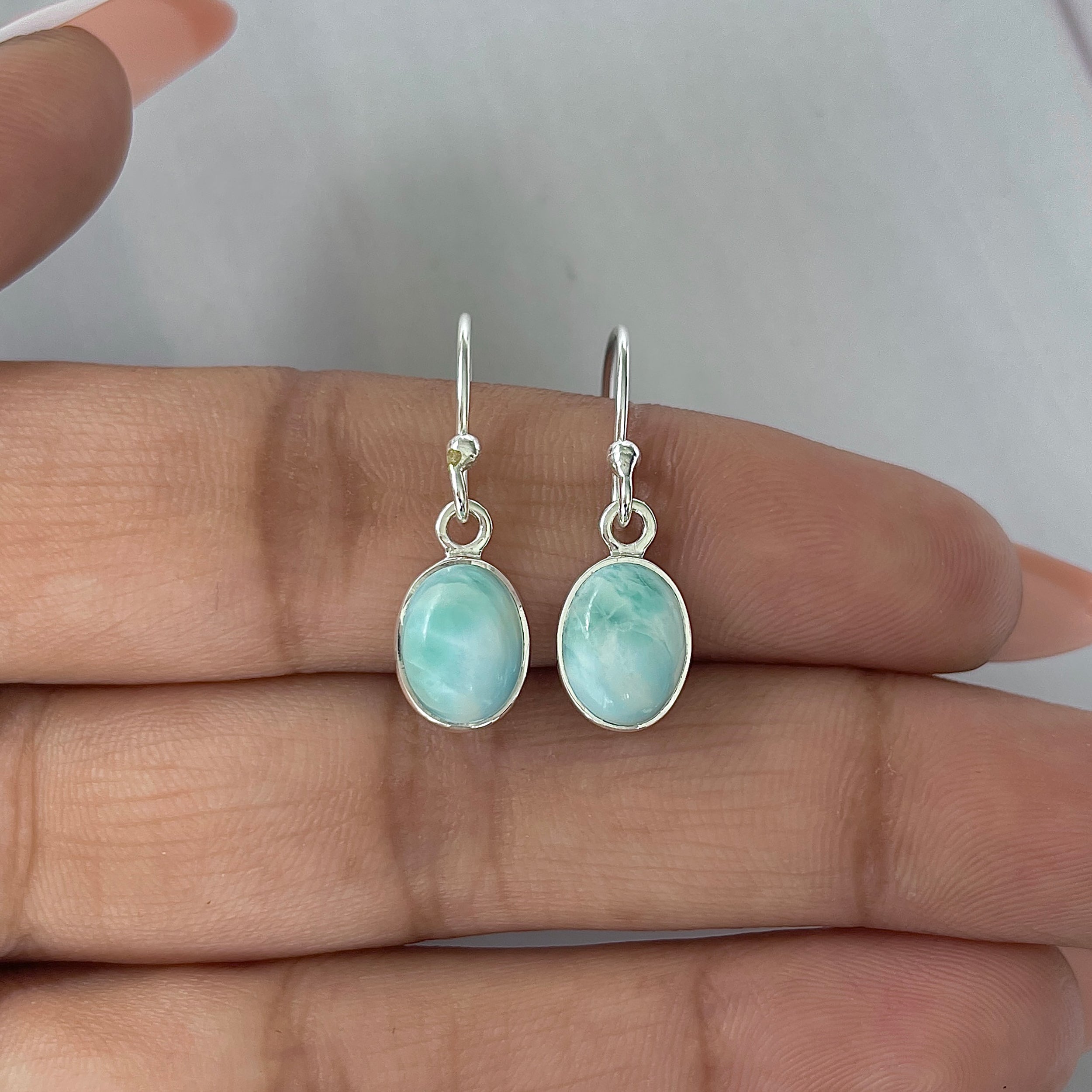 Larimar Earring-(LAR-E-2226.)
