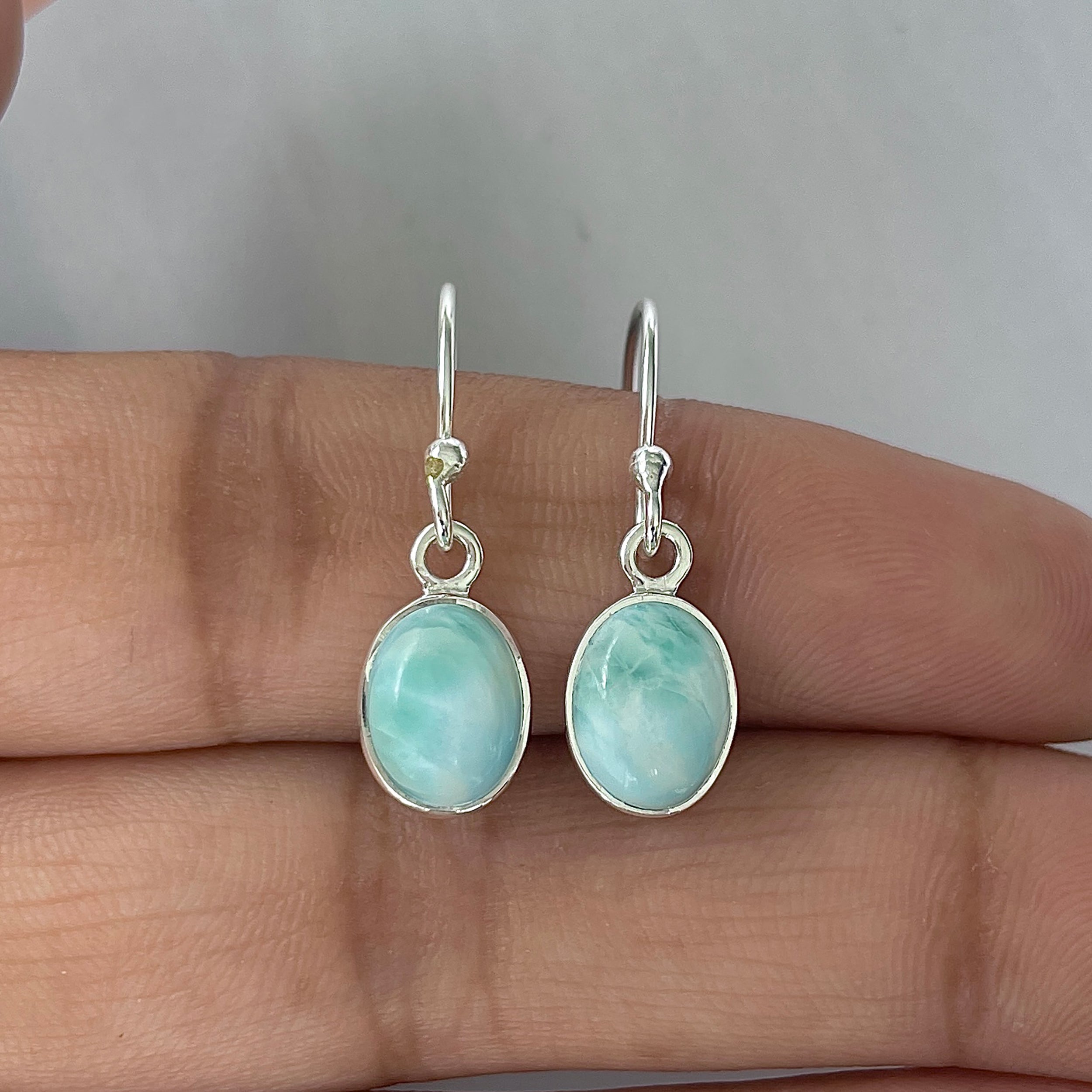 Larimar Earring-(LAR-E-2226.)