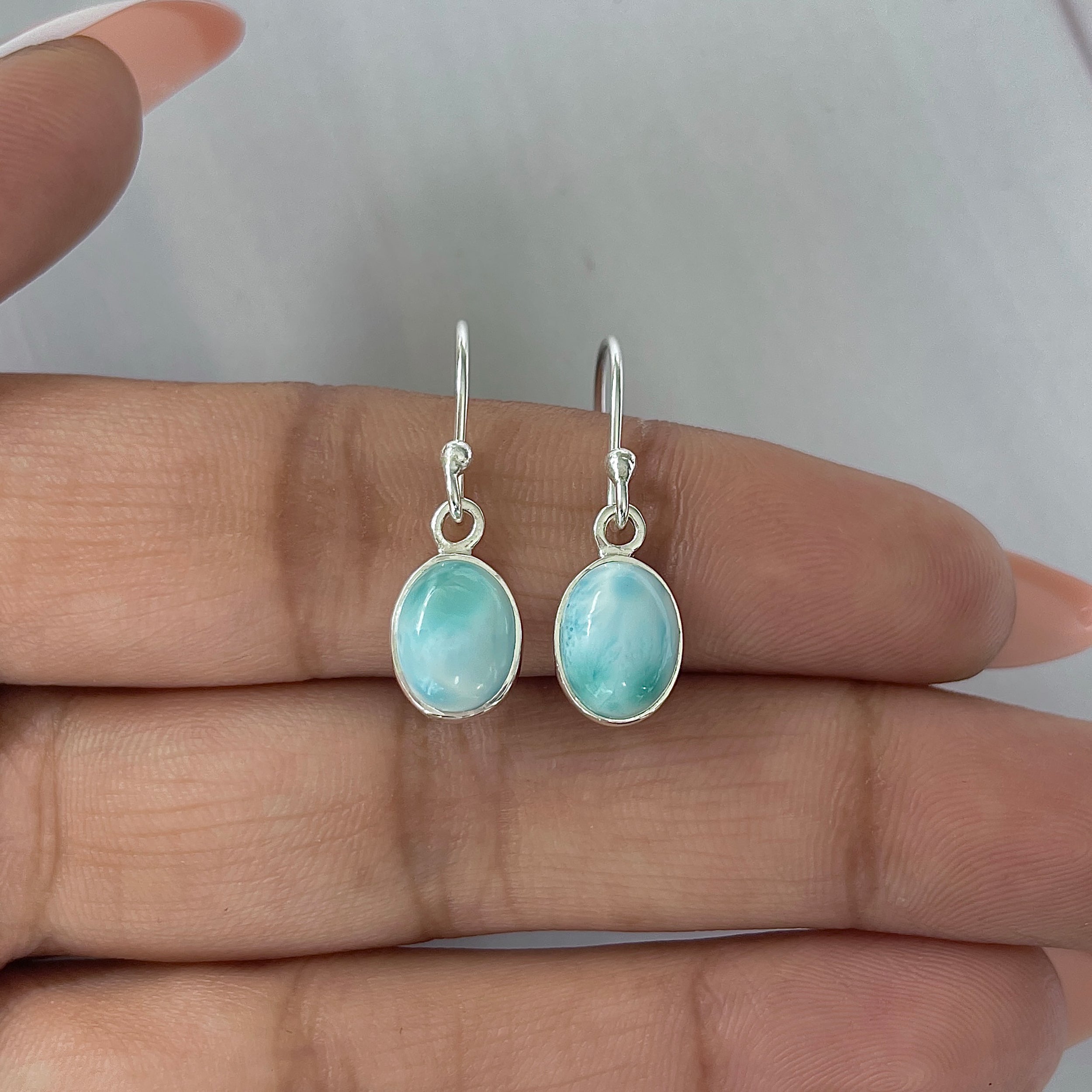 Larimar Earring-(LAR-E-2227.)