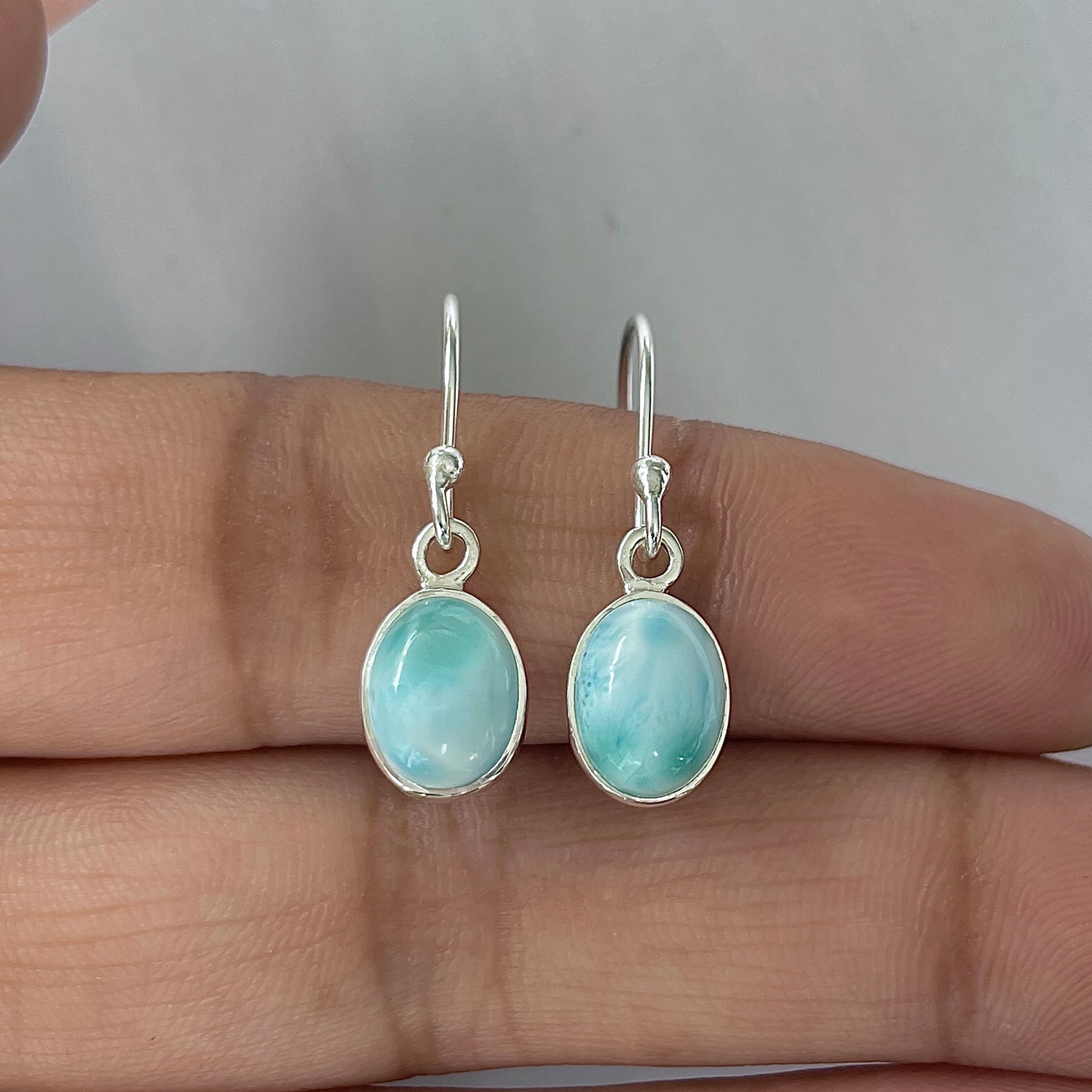 Larimar Earring-(LAR-E-2227.)
