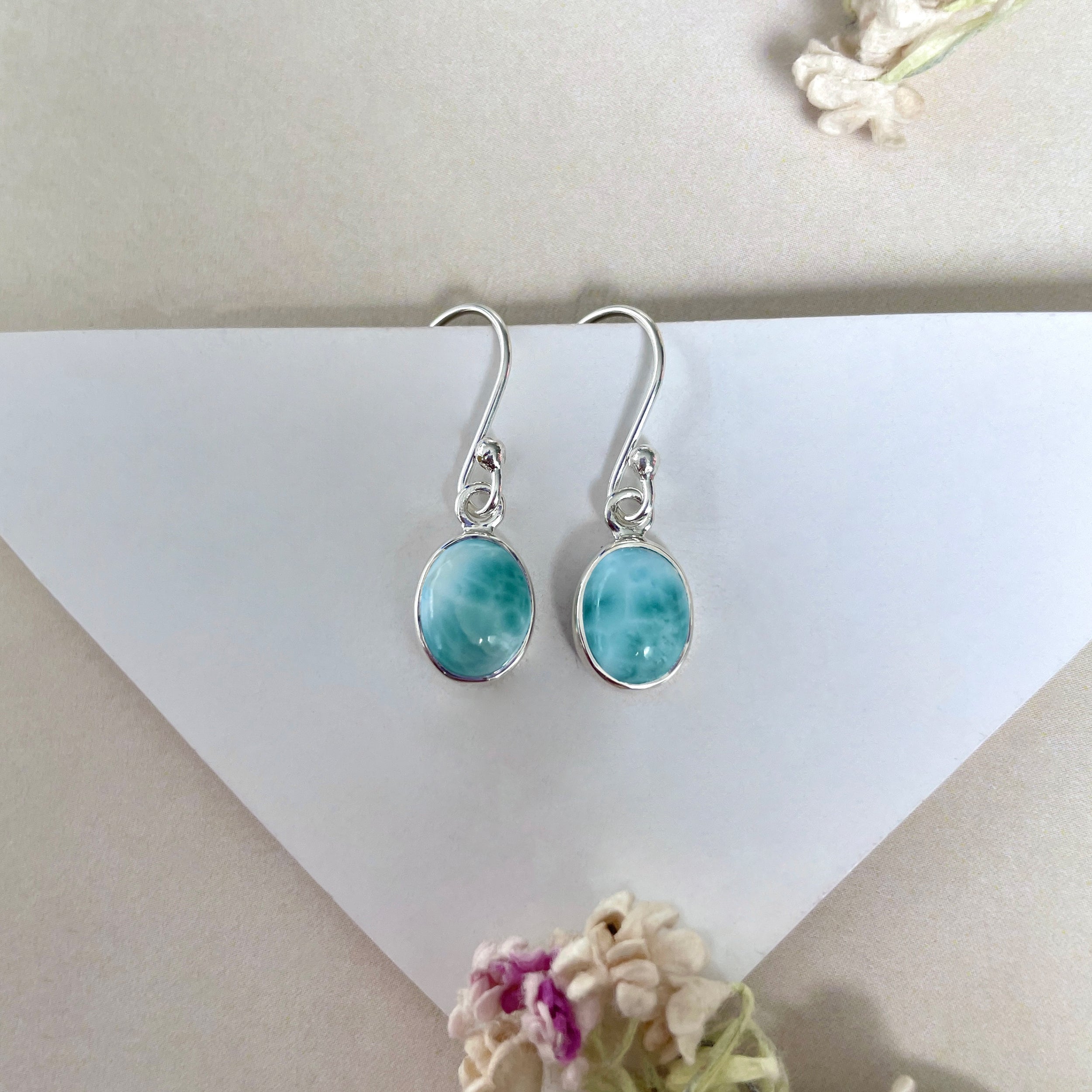 Larimar Earring-(LAR-E-2228.)