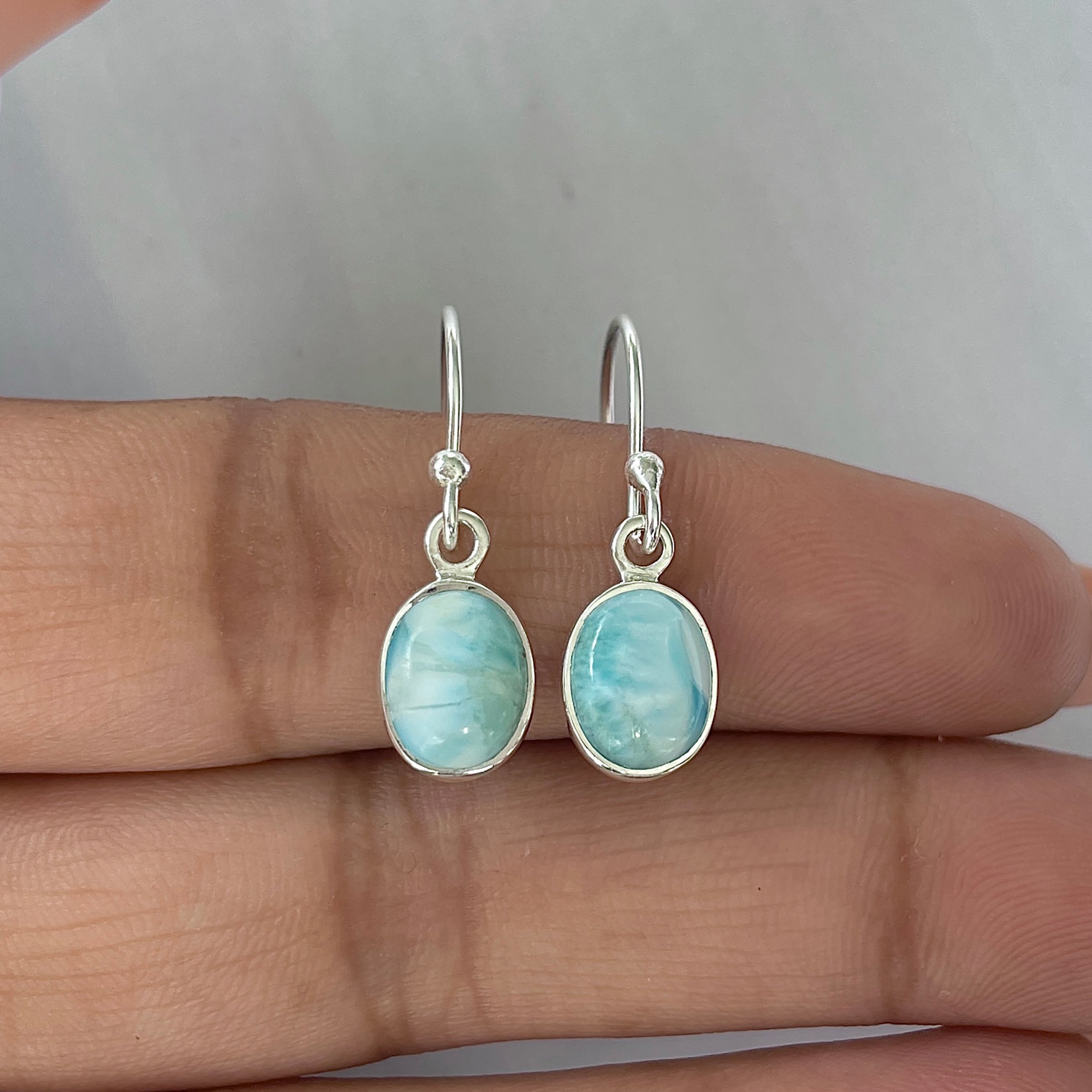 Larimar Earring-(LAR-E-2229.)