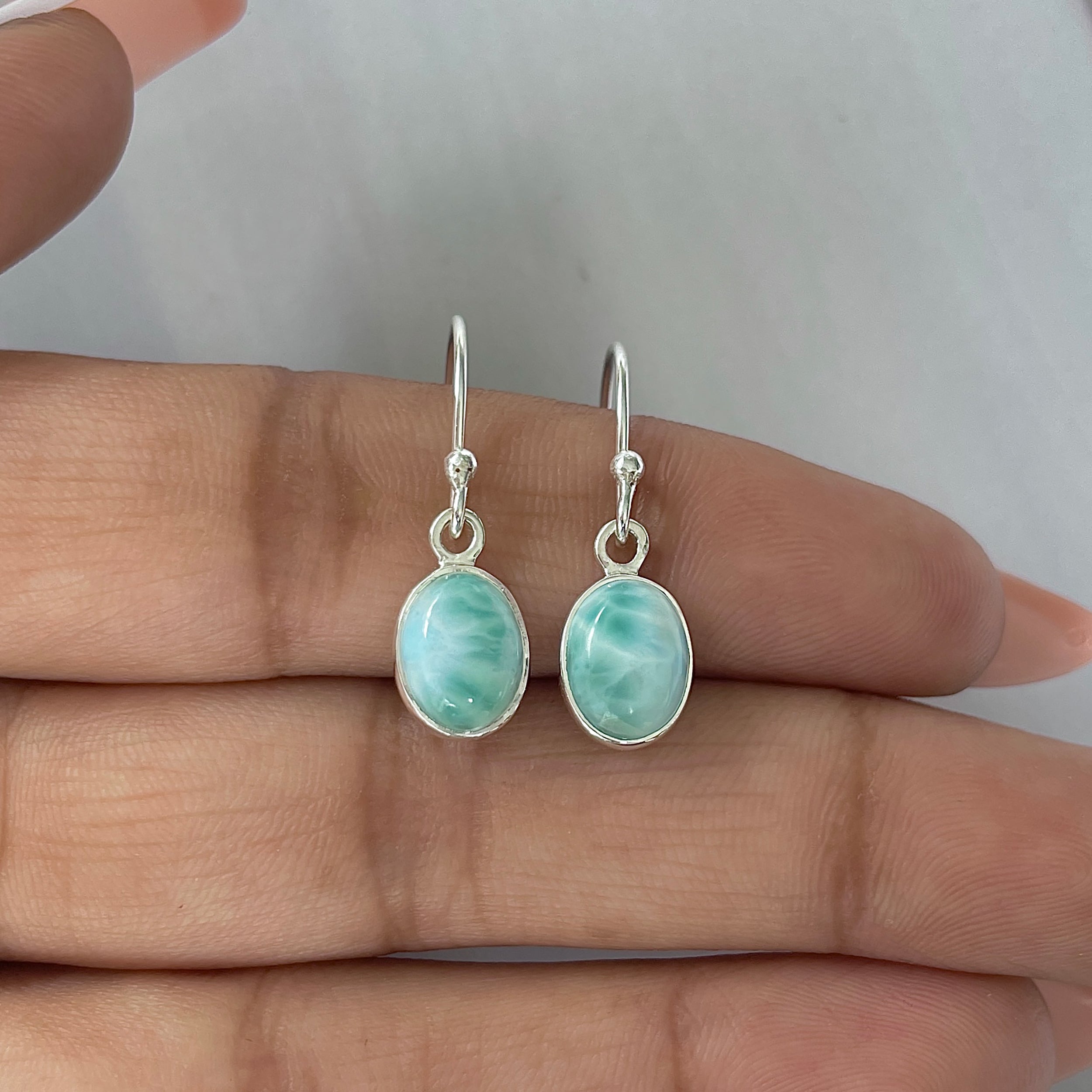Larimar Earring-(LAR-E-2230.)