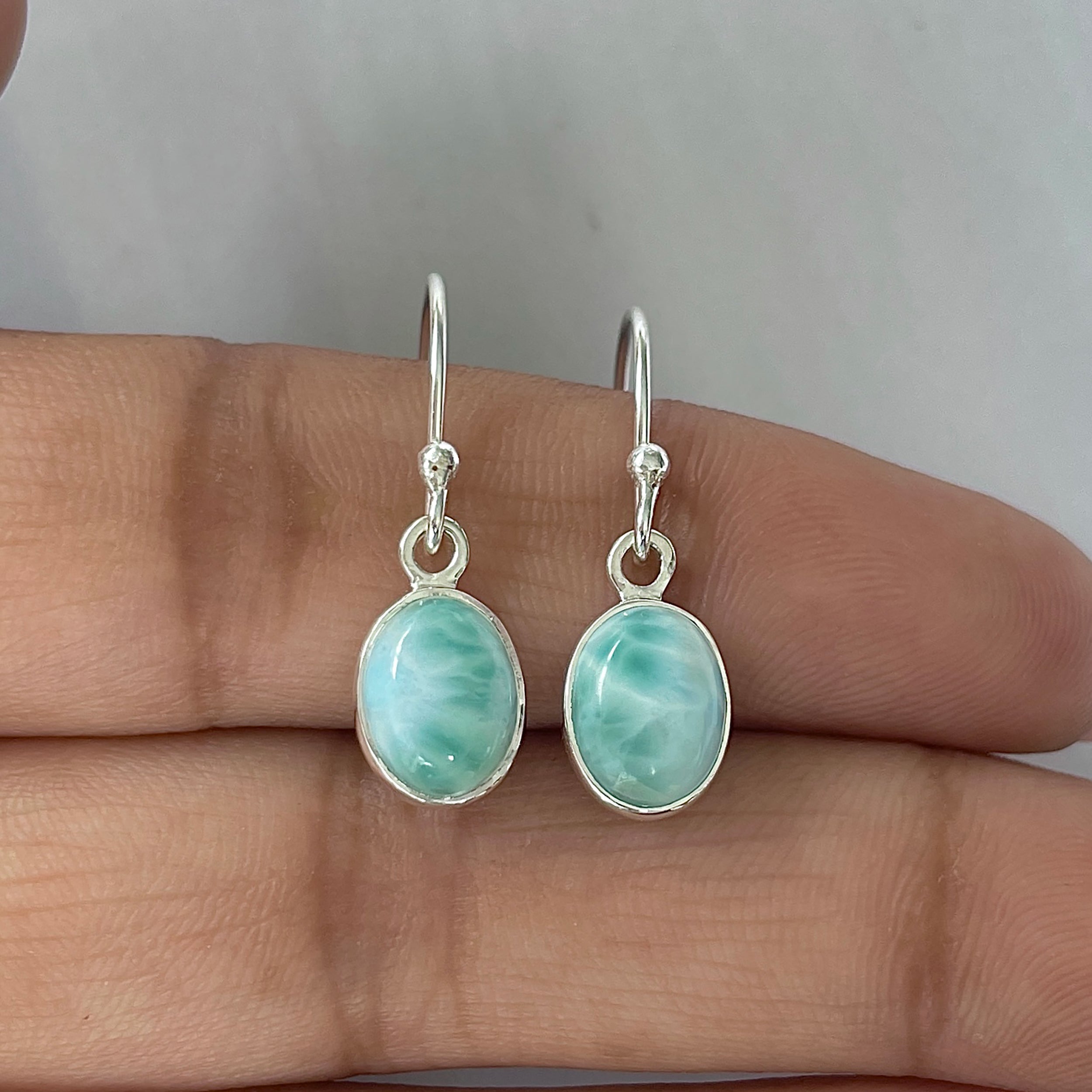 Larimar Earring-(LAR-E-2230.)