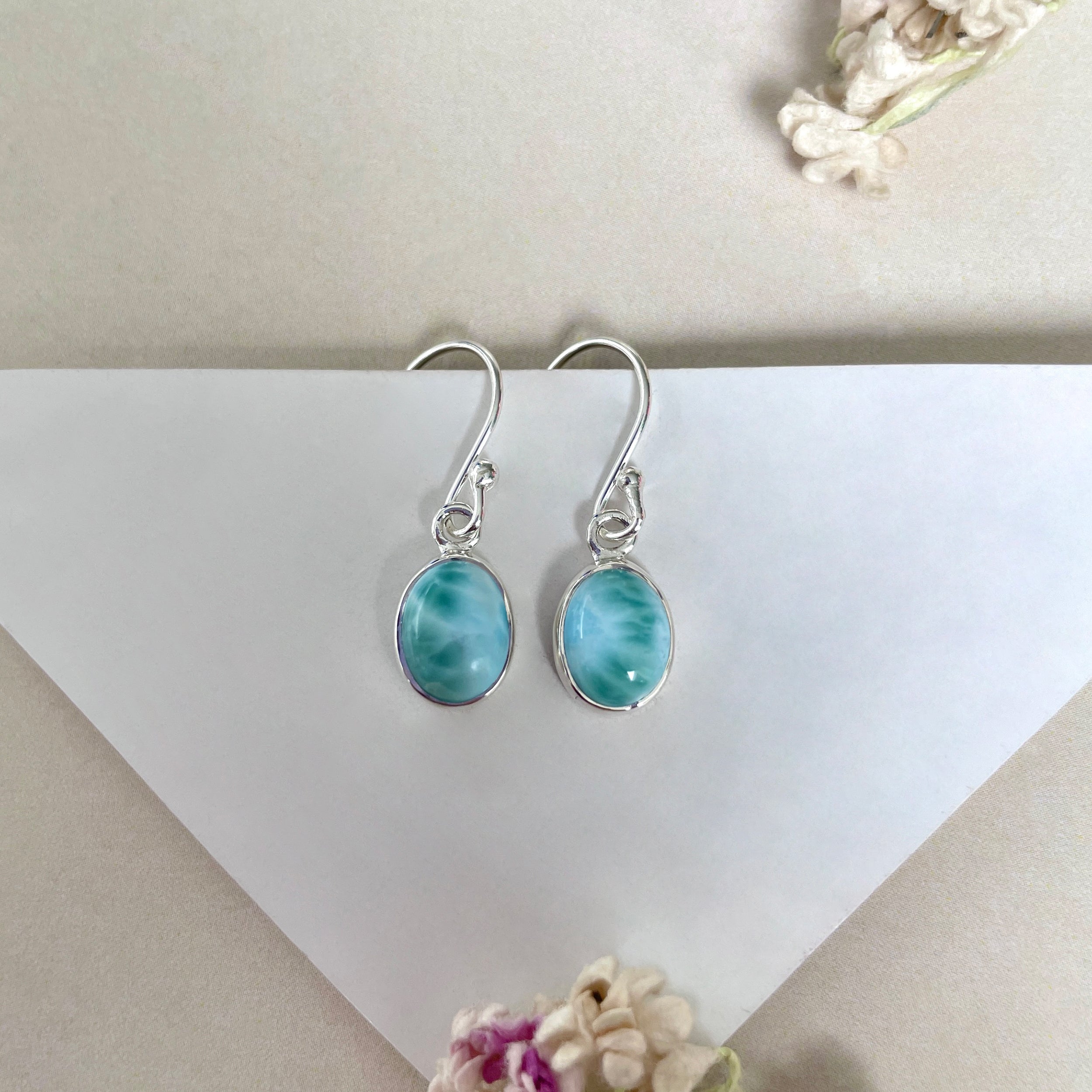 Larimar Earring-(LAR-E-2230.)