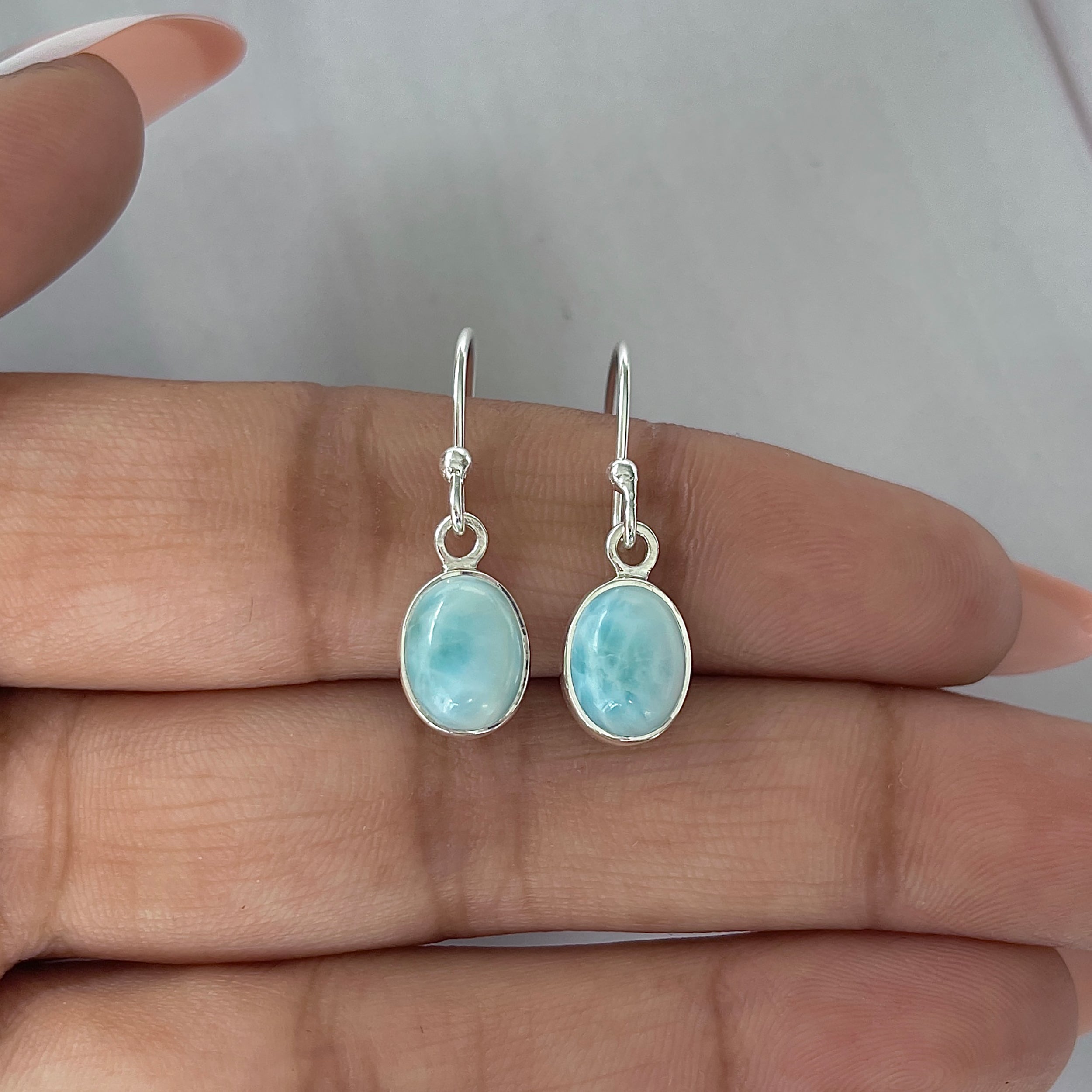 Larimar Earring-(LAR-E-2231.)