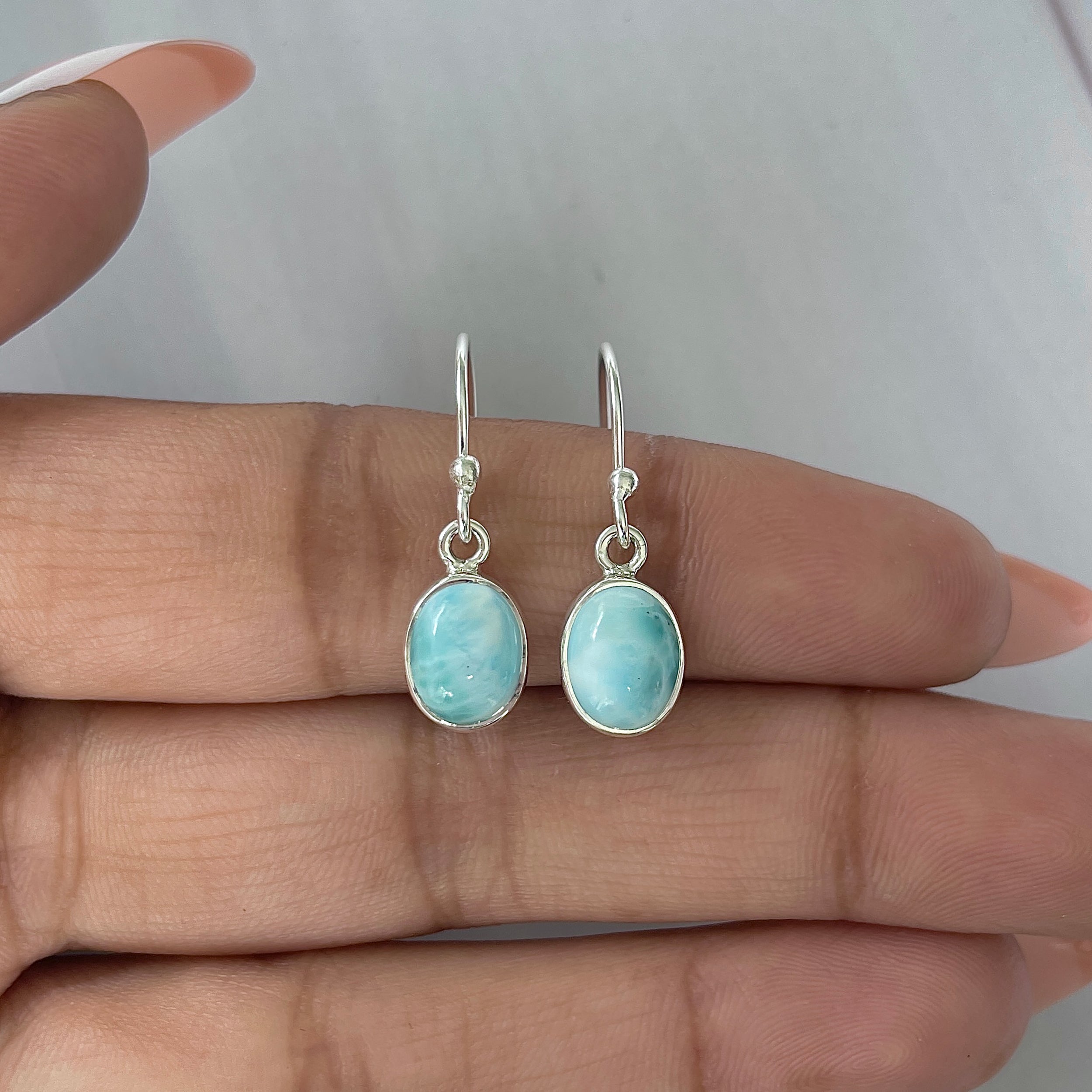 Larimar Earring-(LAR-E-2232.)