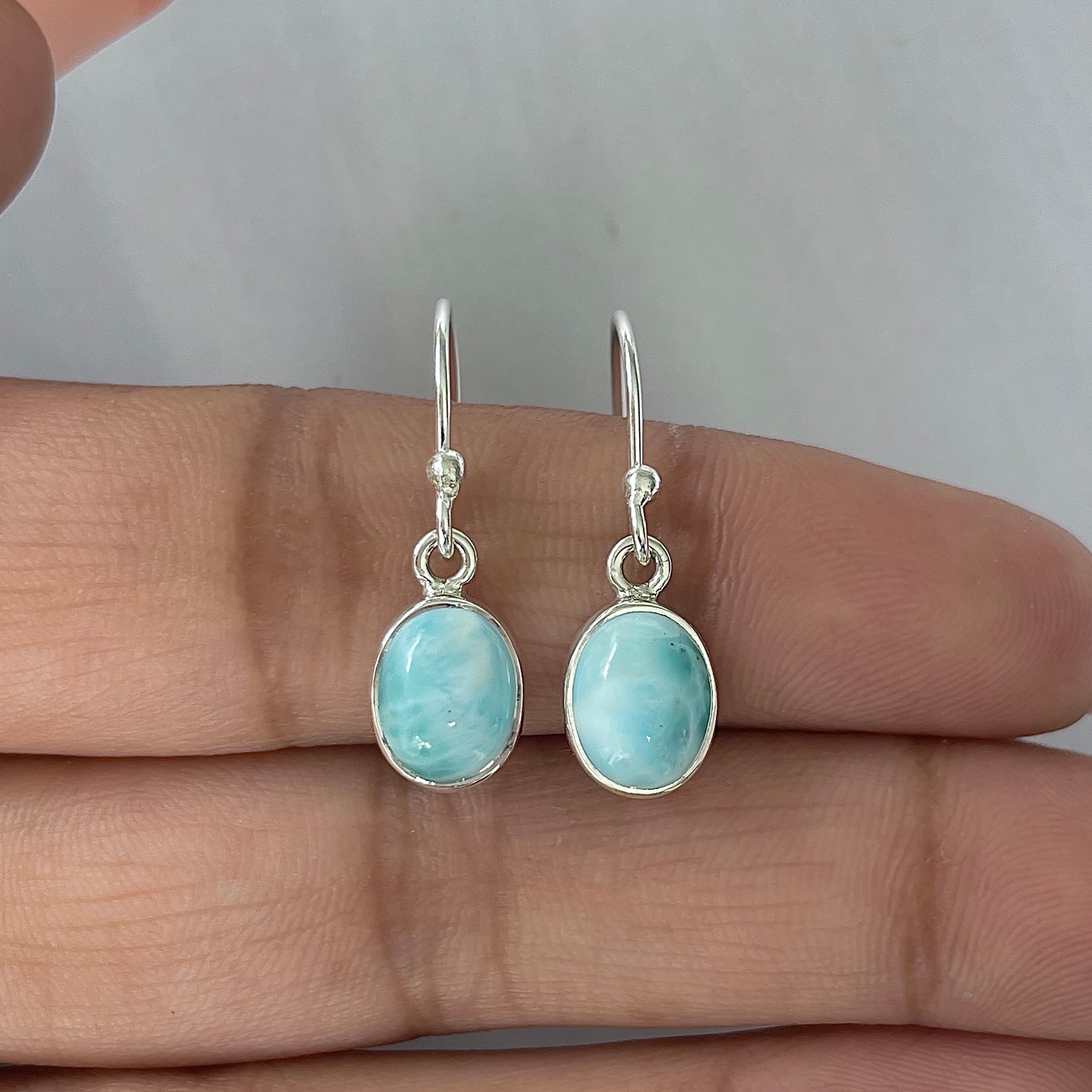 Larimar Earring-(LAR-E-2232.)