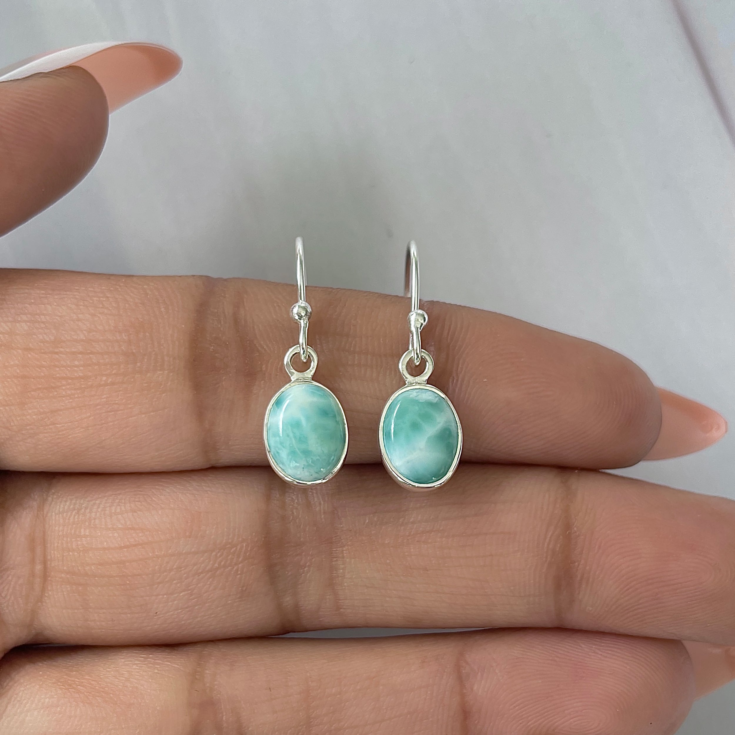 Larimar Earring-(LAR-E-2233.)