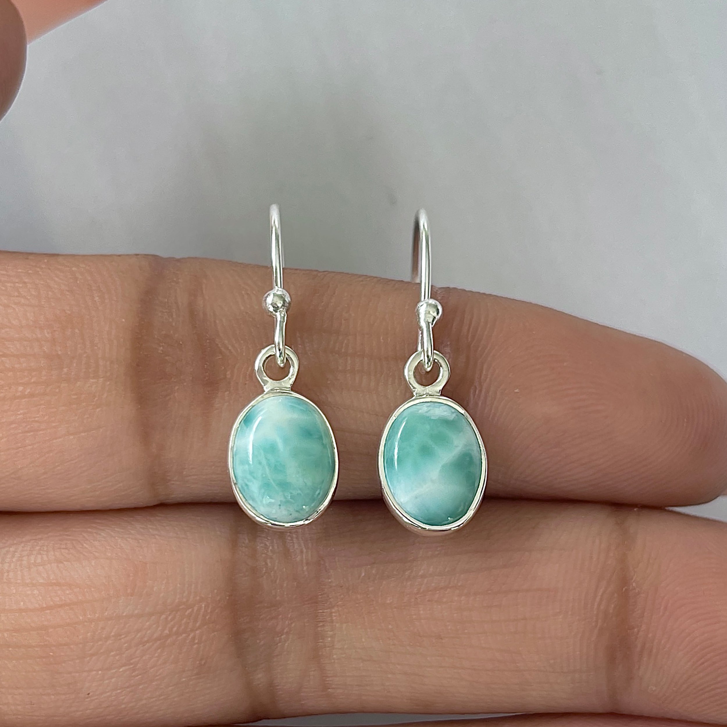 Larimar Earring-(LAR-E-2233.)