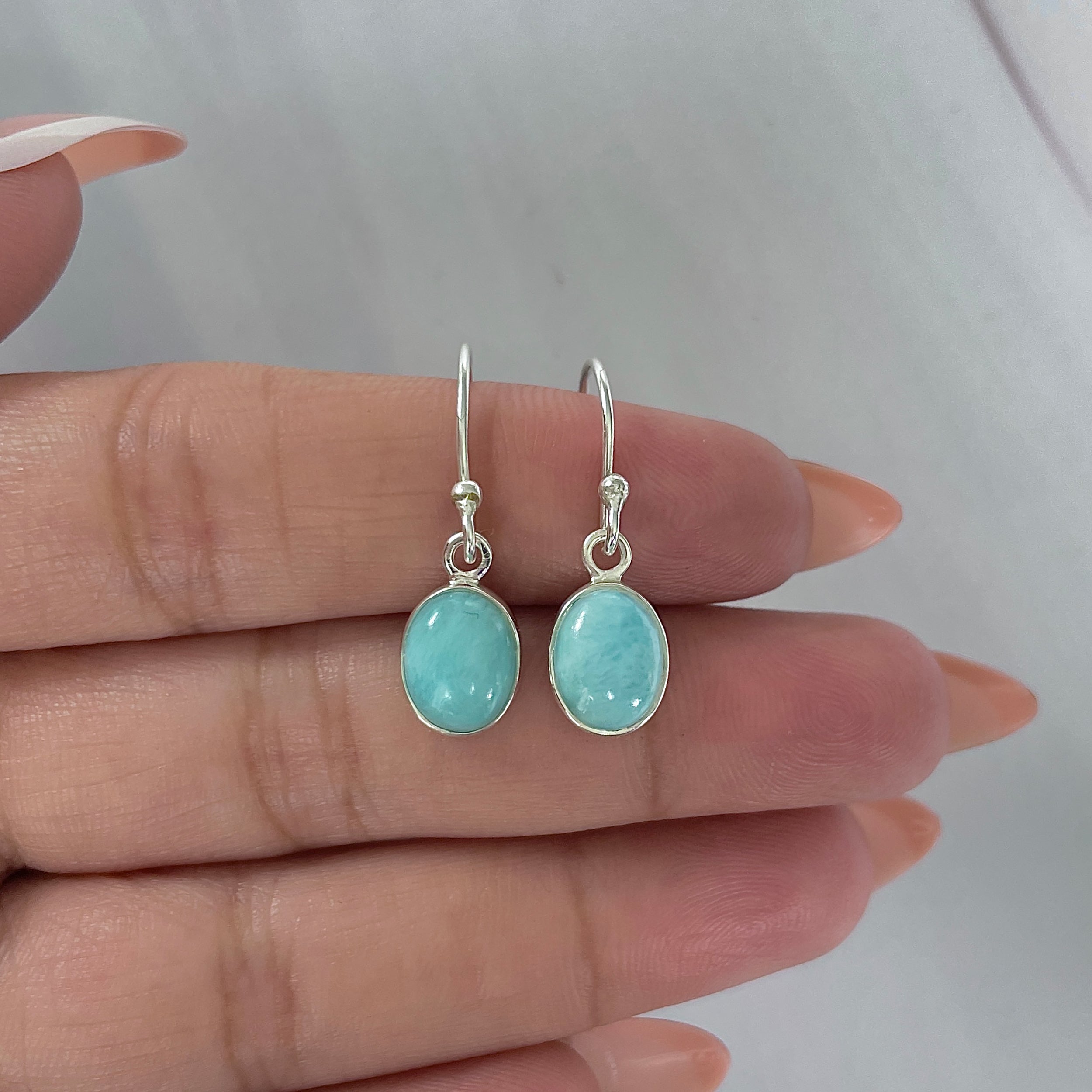 Larimar Earring-(LAR-E-2234.)