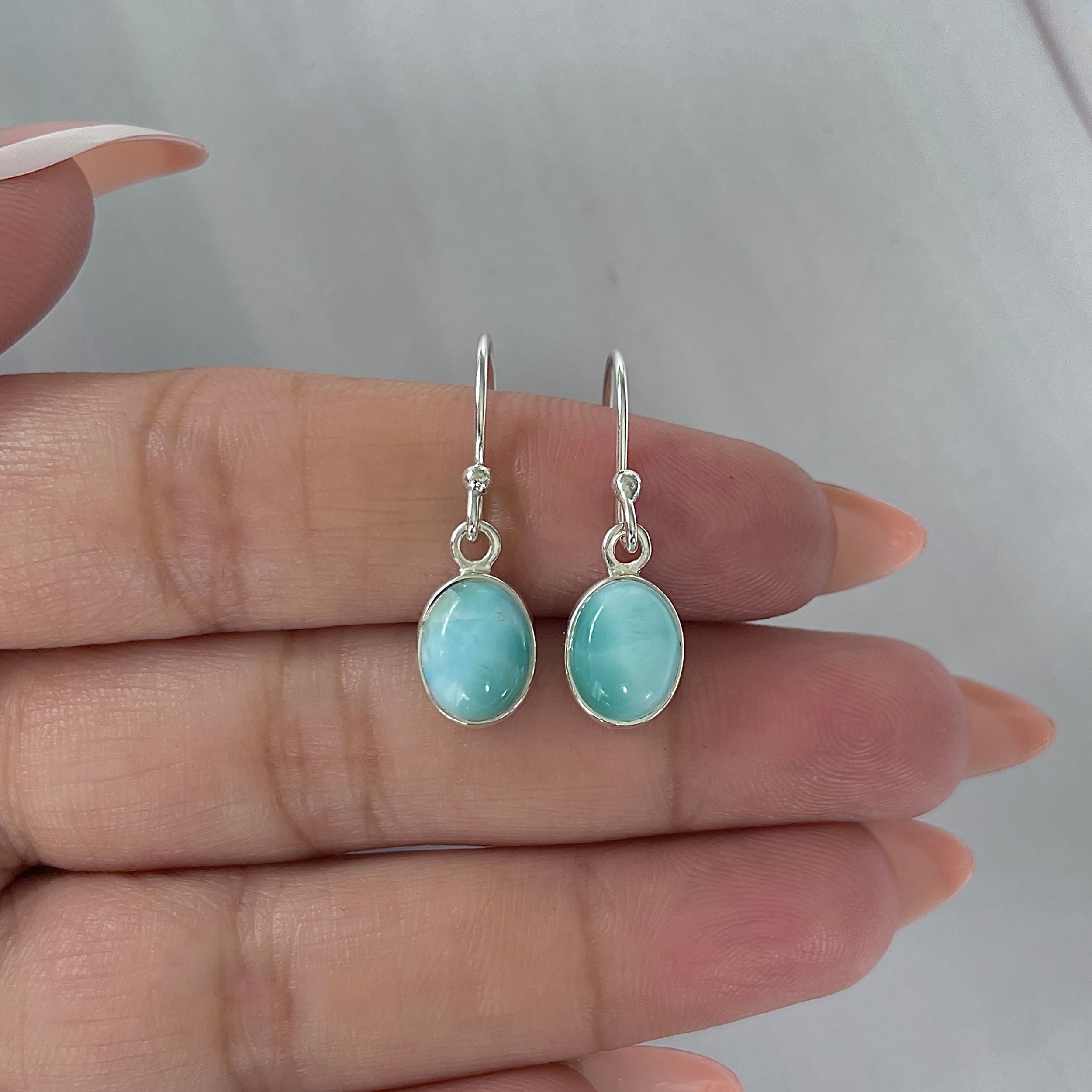 Larimar Earring-(LAR-E-2235.)