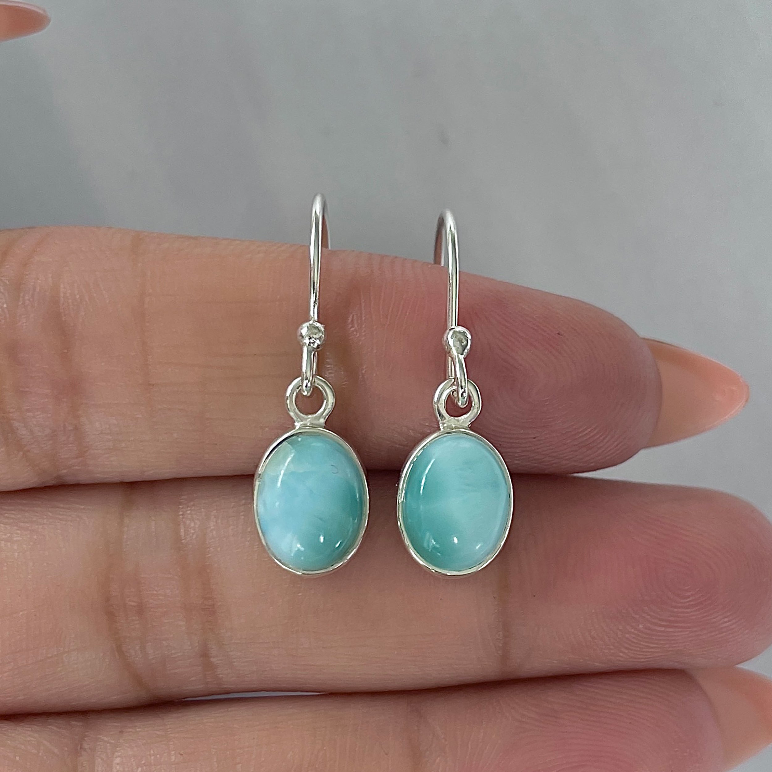 Larimar Earring-(LAR-E-2235.)